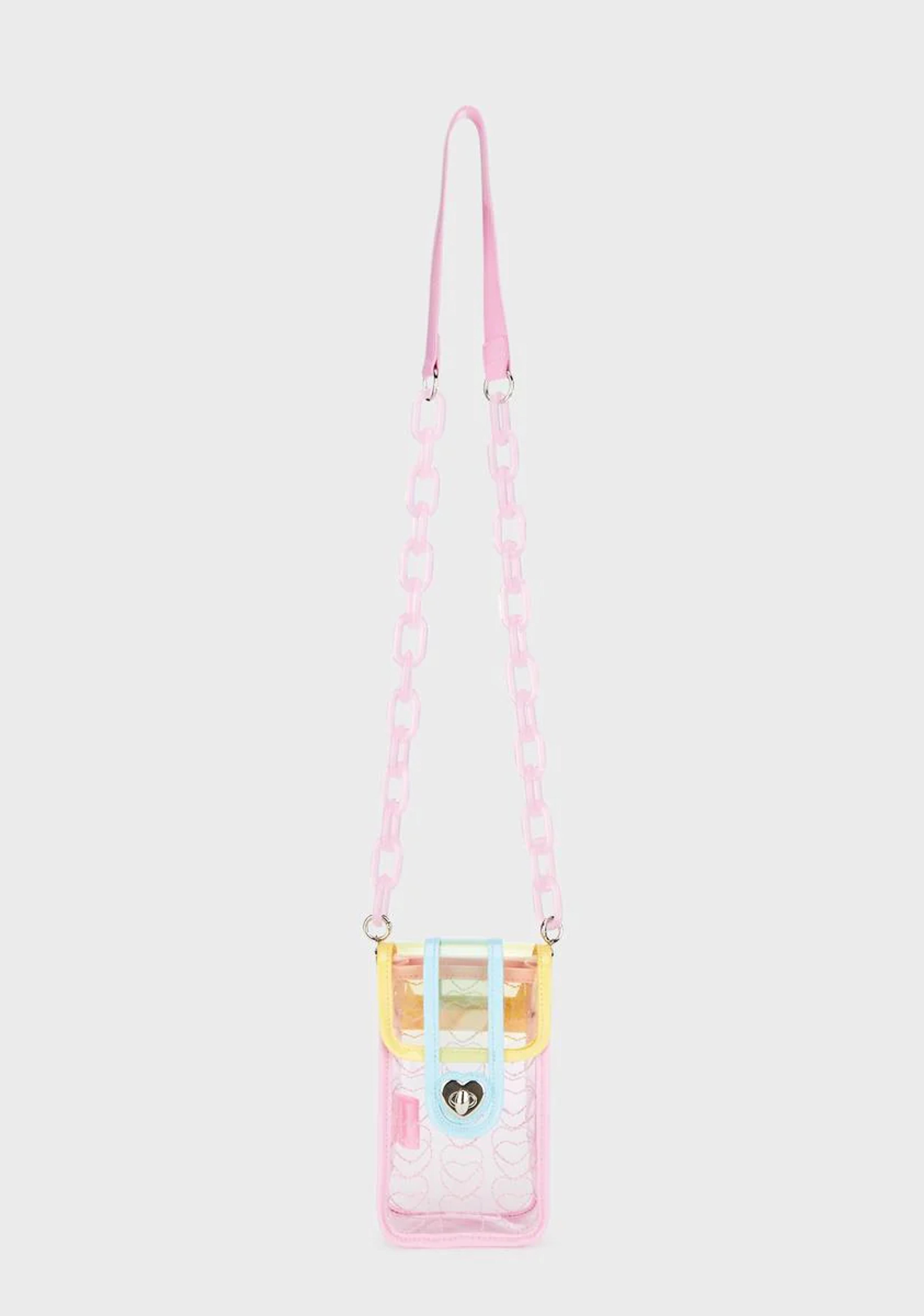 Sugar Thrillz Pastel Clear Vinyl Crossbody Bag - Multi – Dolls Kill