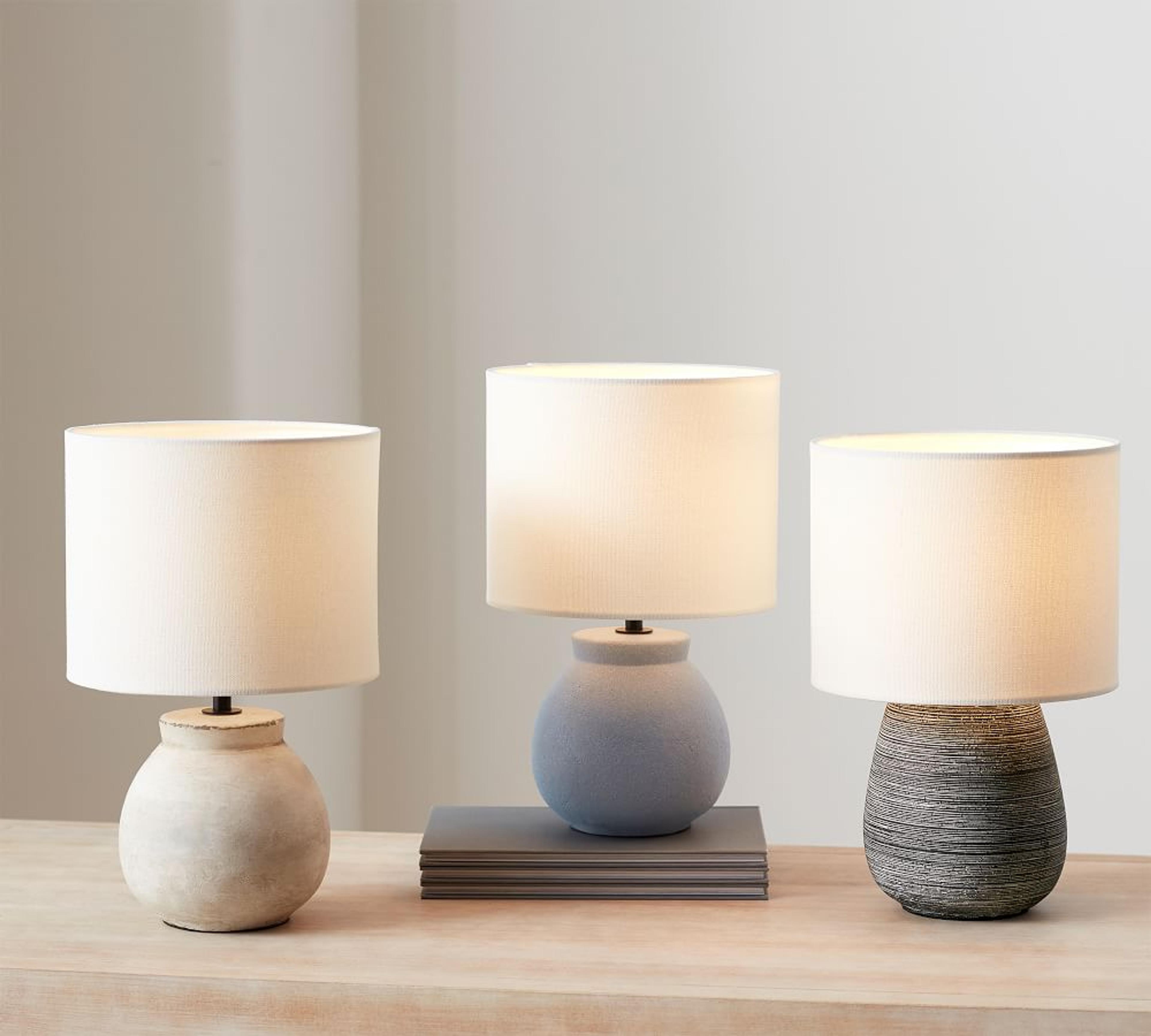 Carmen Concrete Petite Table Lamp, Natural