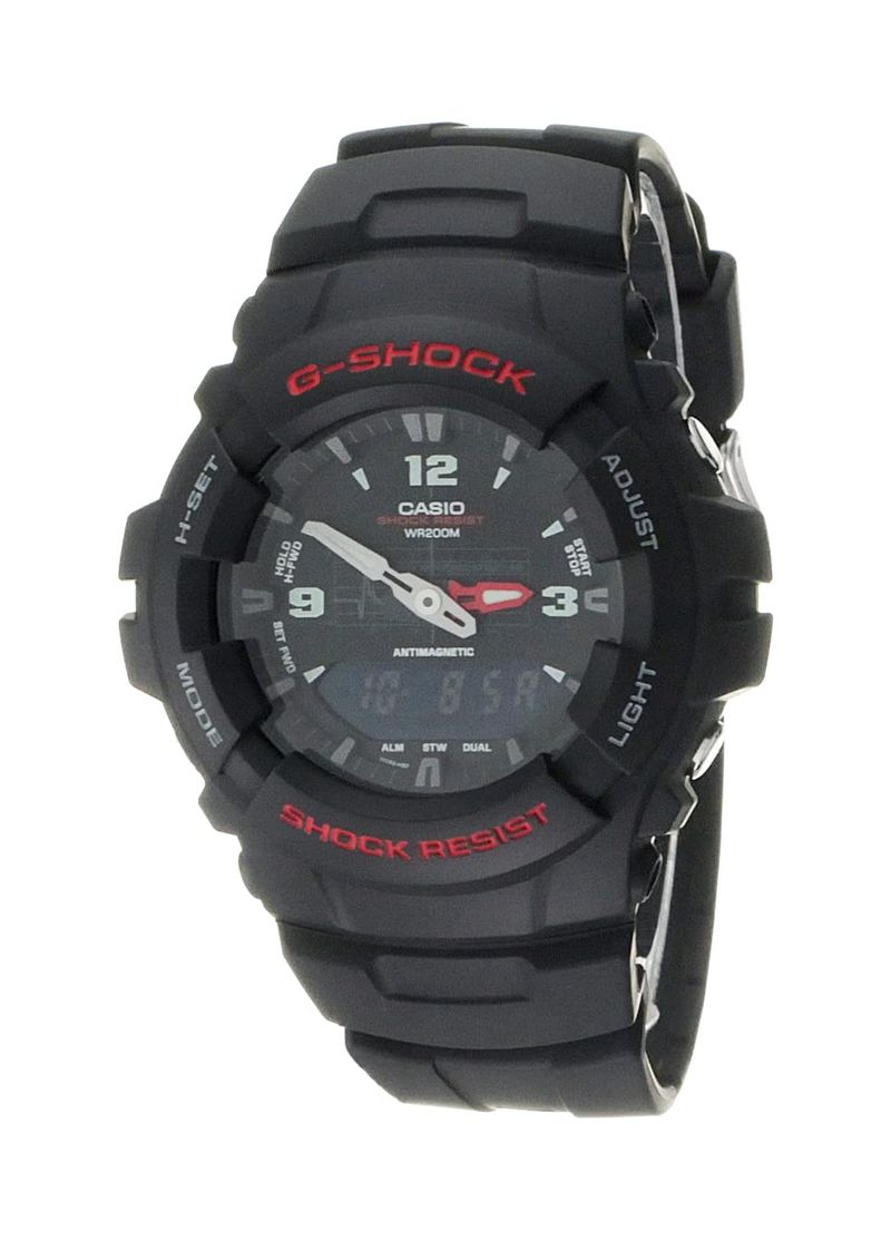  Casio G-Shock Quartz Watch with Resin Strap, Black (Model: G-100-1BVMCI)  : Casio: Clothing, Shoes & Jewelry