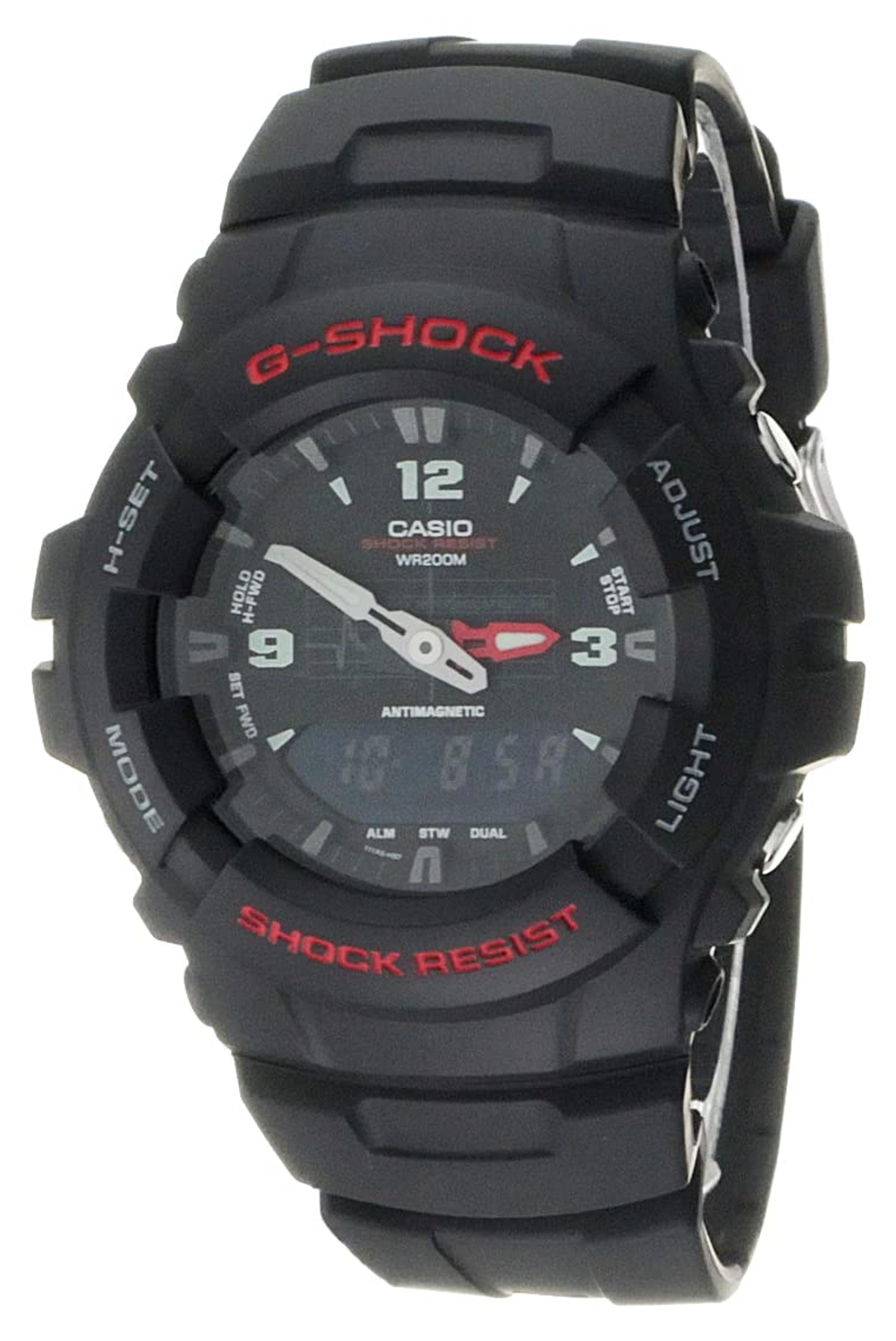 Amazon.com: Casio G-Shock Quartz Watch with Resin Strap, Black (Model: G-100-1BVMCI) : Casio: Clothing, Shoes & Jewelry