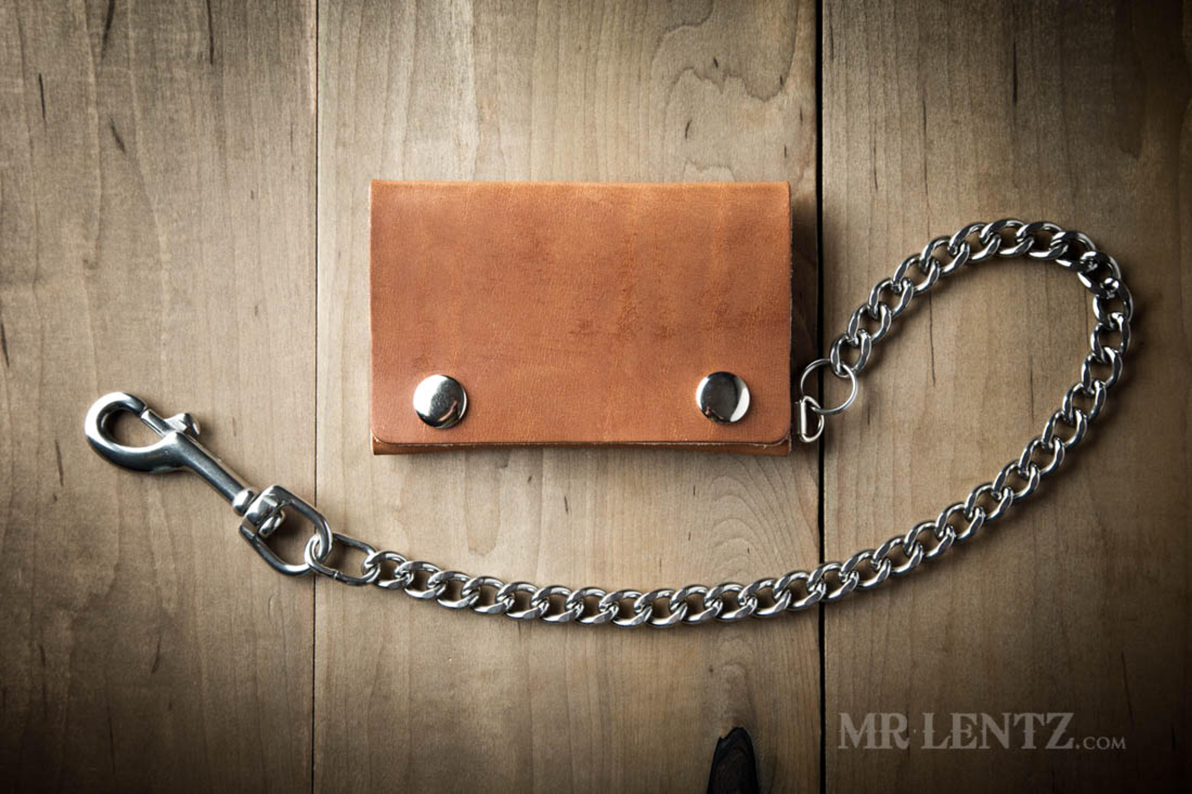 Leather Biker Wallet - USA Made - Personalize It | Mr. Lentz Shop