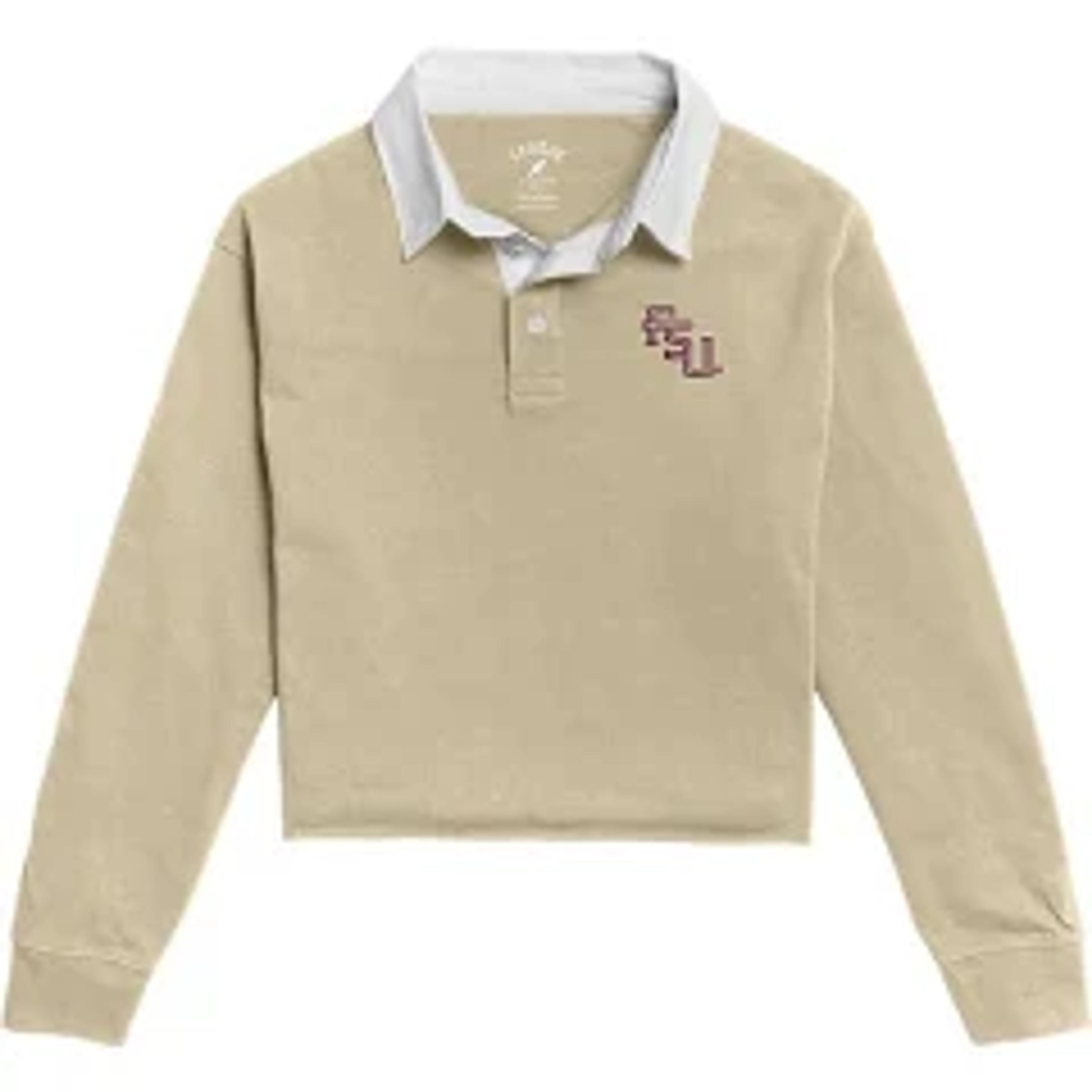 Florida State University Women's Authentic 1991 Long Sleeve Collared Cutoff Shirt - ONLINE ONLY:Florida State University