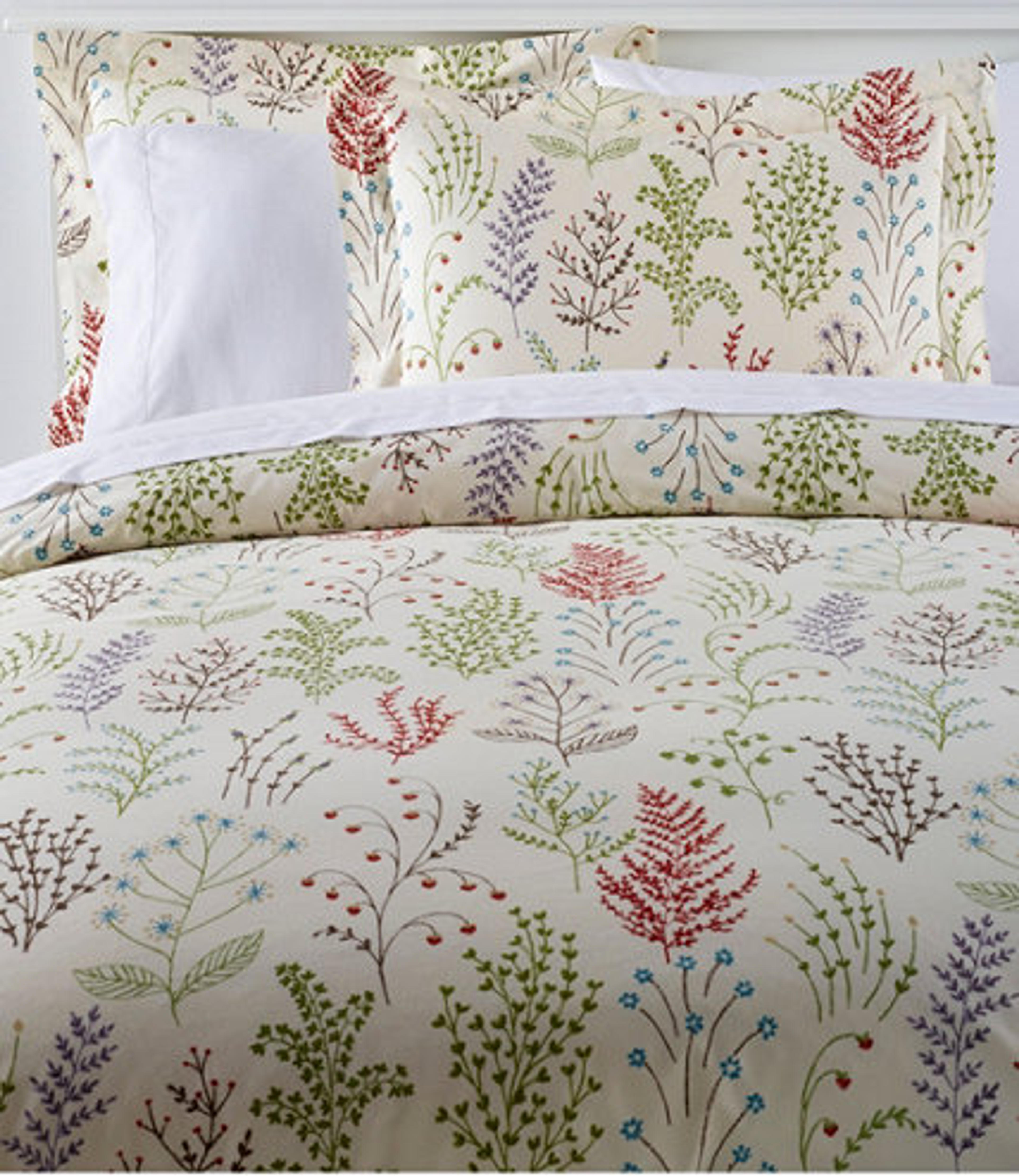 Botanical Floral Percale Comforter Cover Collection | Comforter Covers at L.L.Bean