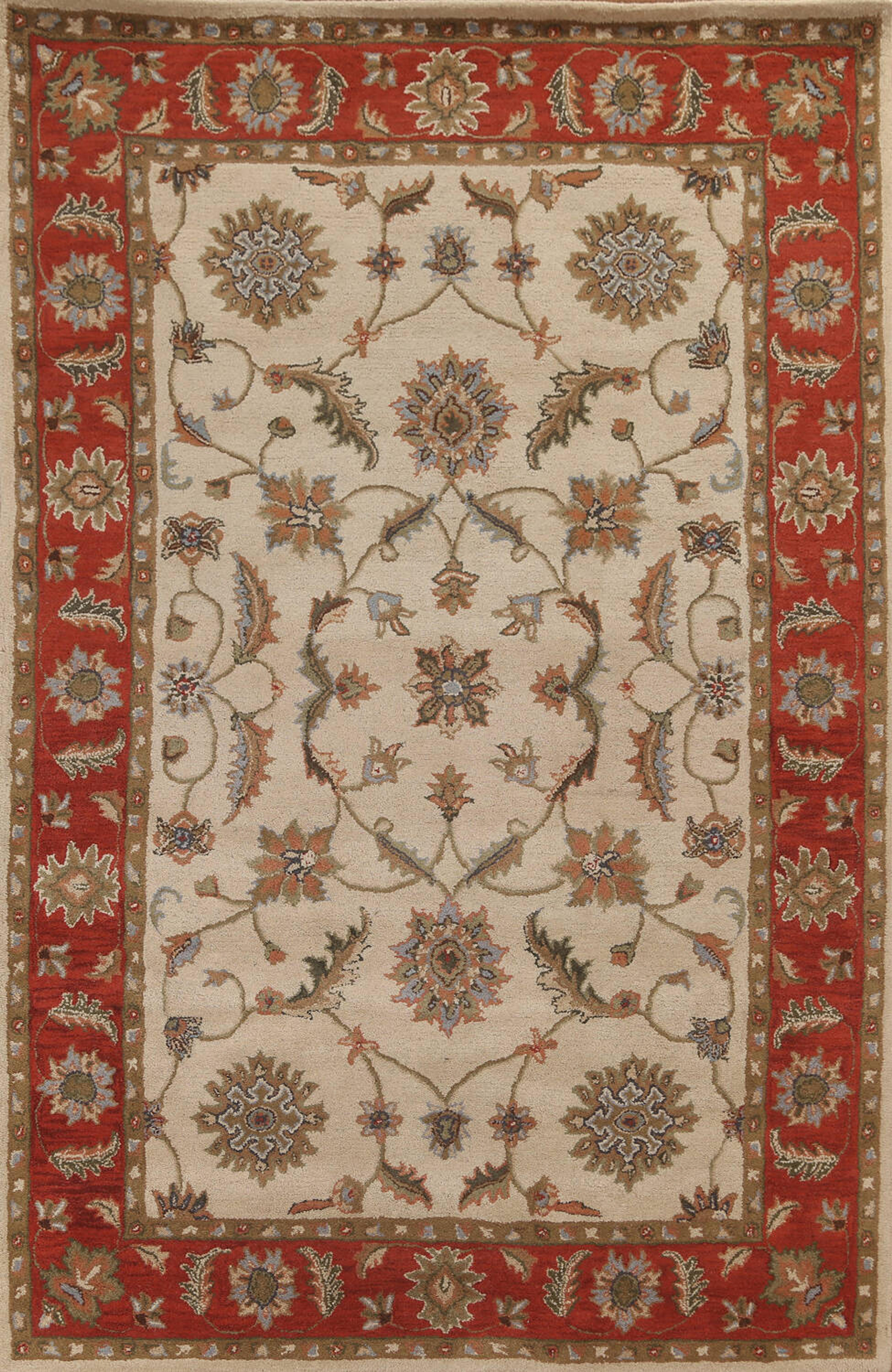 Floral Agra Oriental Area Rug 7x10