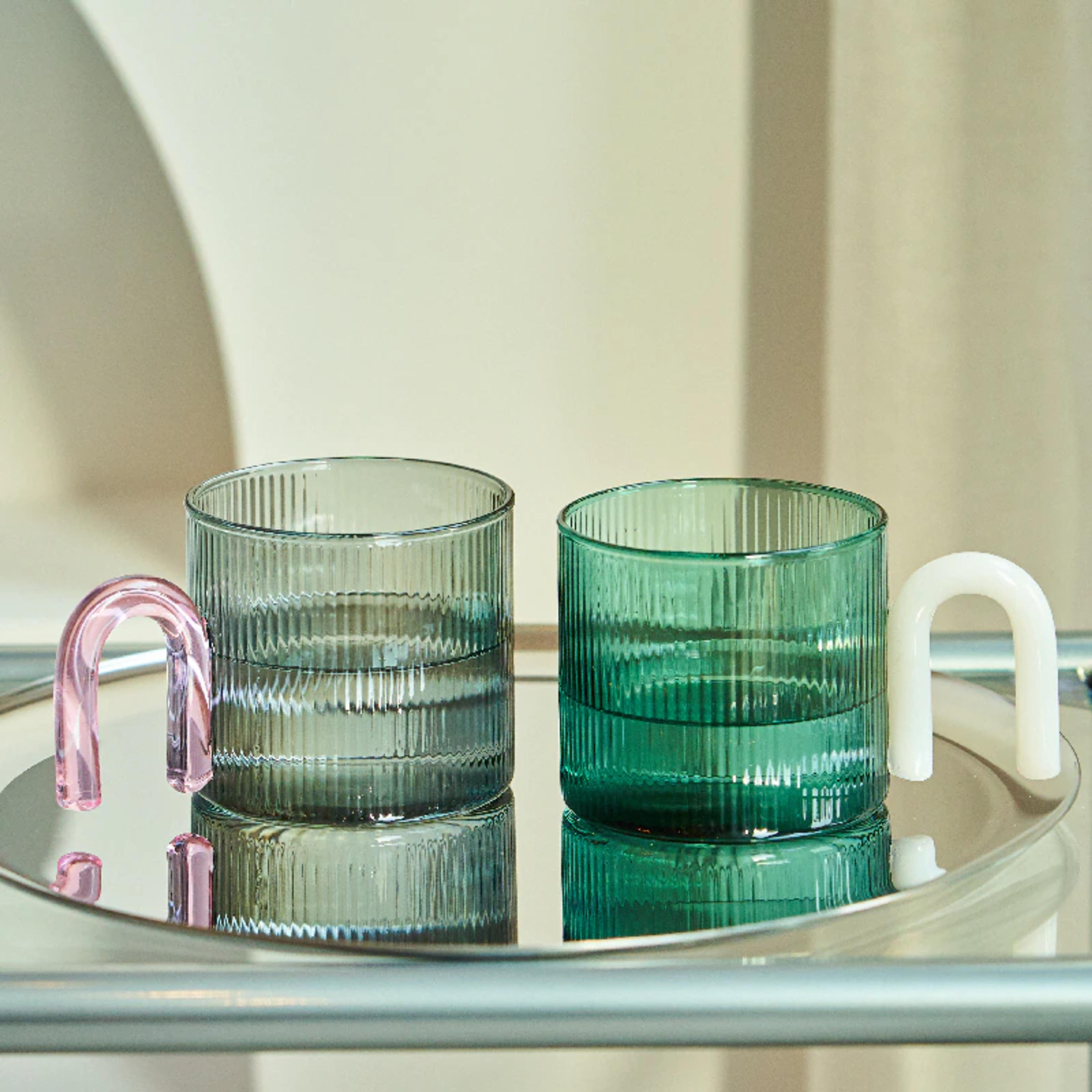 13.32US $ 46% OFF|Colorful Handle Ripple Coffee Cup Heat Resistance Glass Mug Milk Tea Office Cups Drinkware Birthday Gift Coffee Mugs - Glass - AliExpress