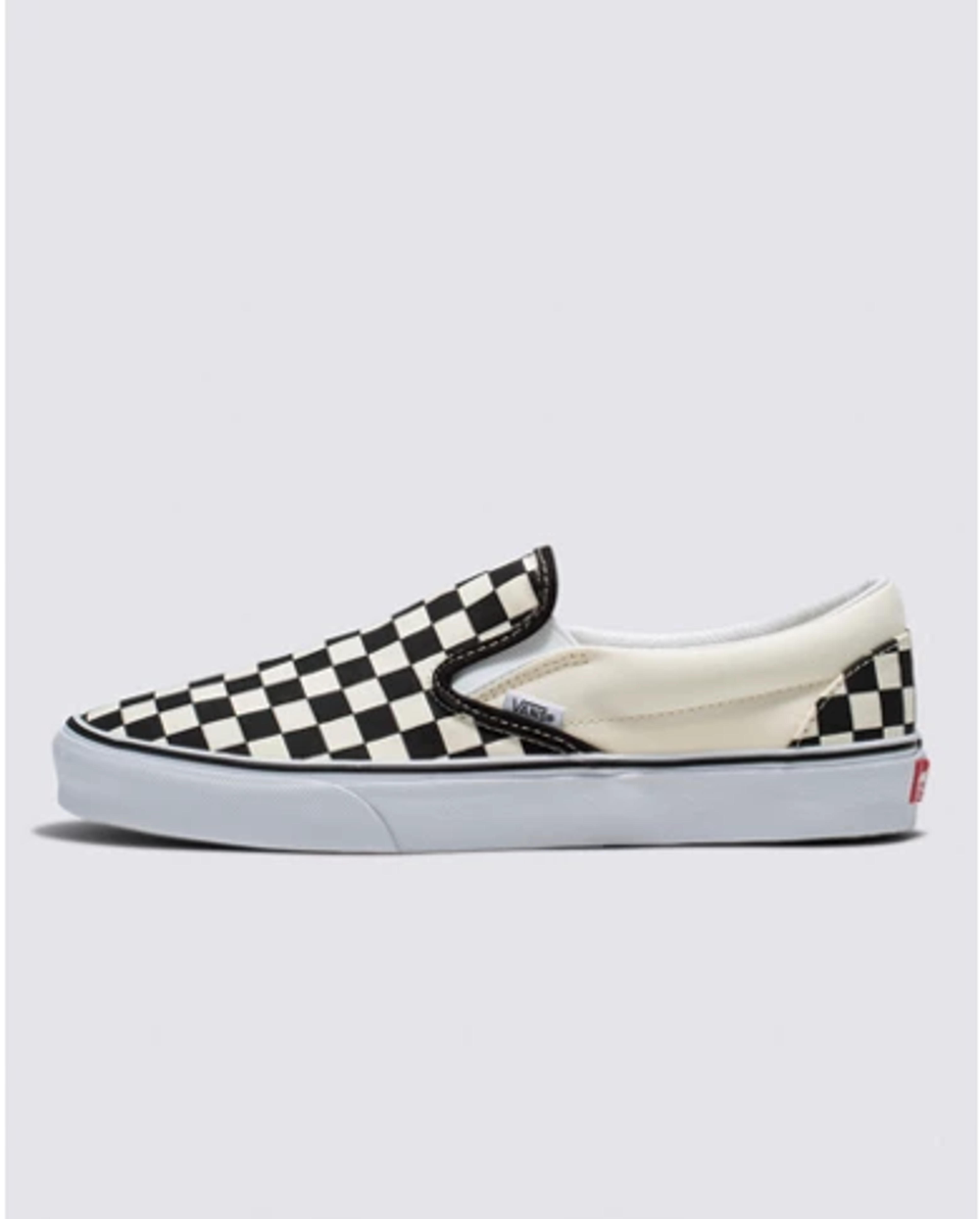 Classic Checkerboard Slip-On Black/White Shoe