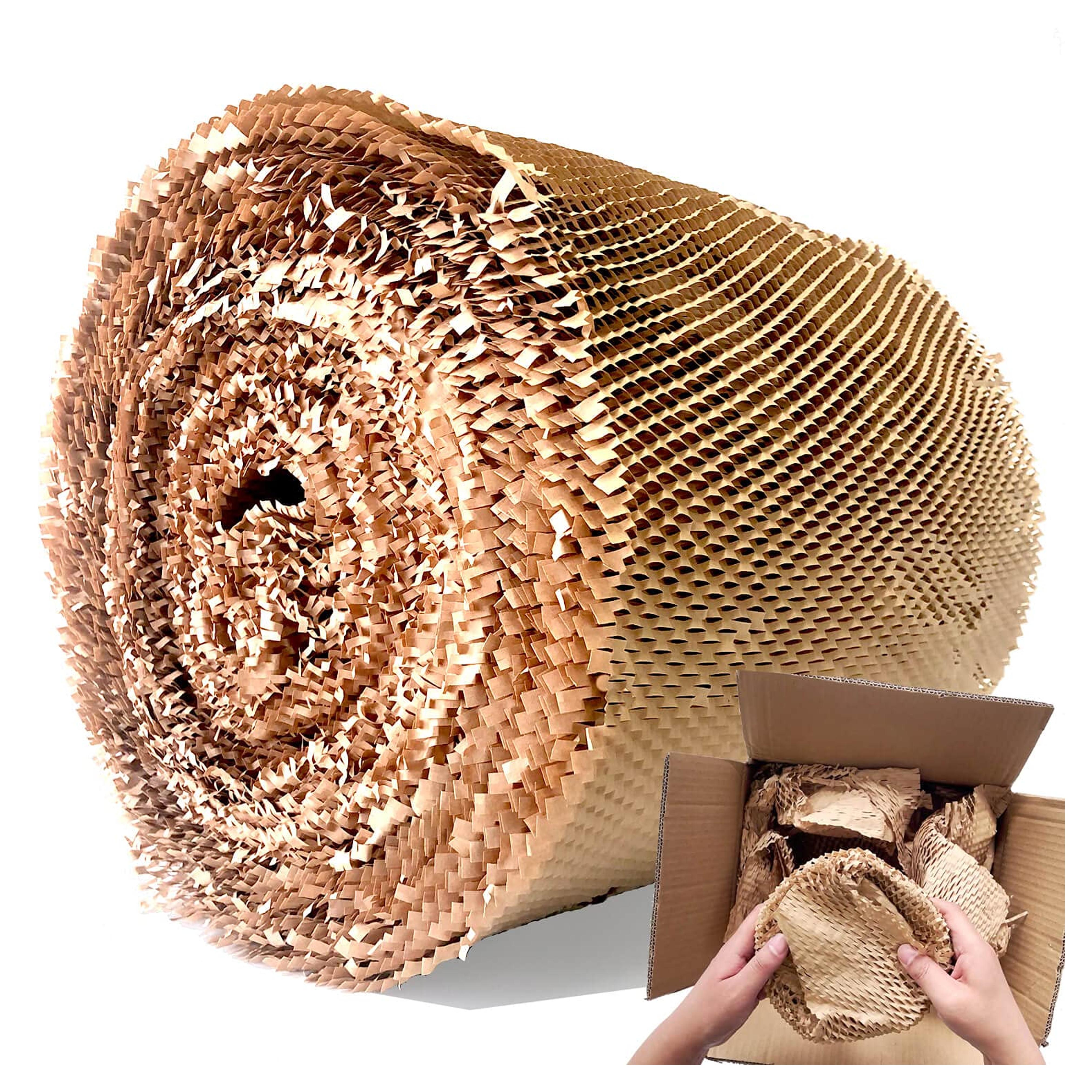 AlexHome Honeycomb Packing Paper,15" W x165' L,Eco Friendly Biodegradable Bubble Cushioning Wrap,Products & Gifts & Moving Honeycomb Wrapping Paper,Recyclable Cushioning Packing Material - 15"x165'