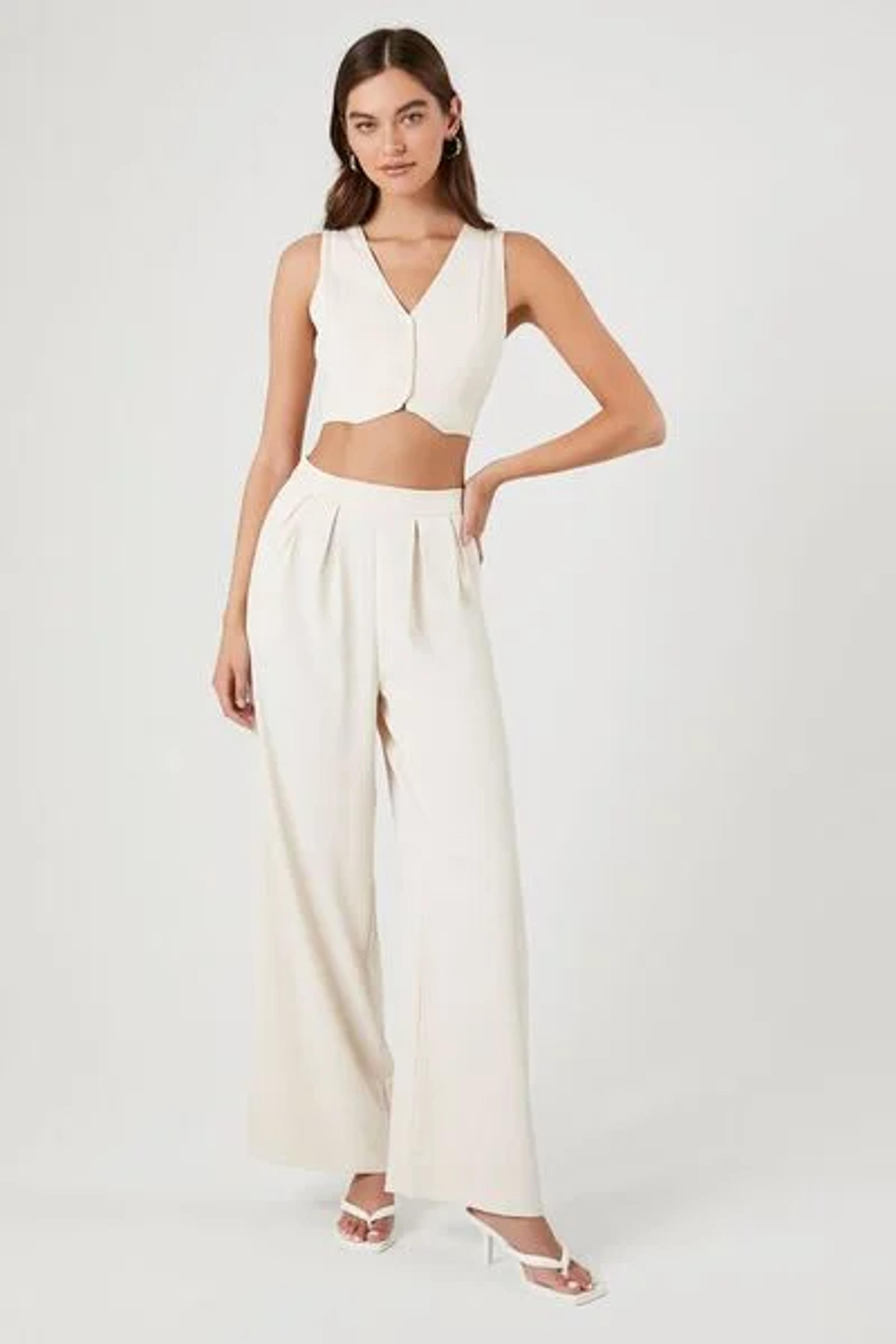 Cropped Vest & Trouser Pants Set