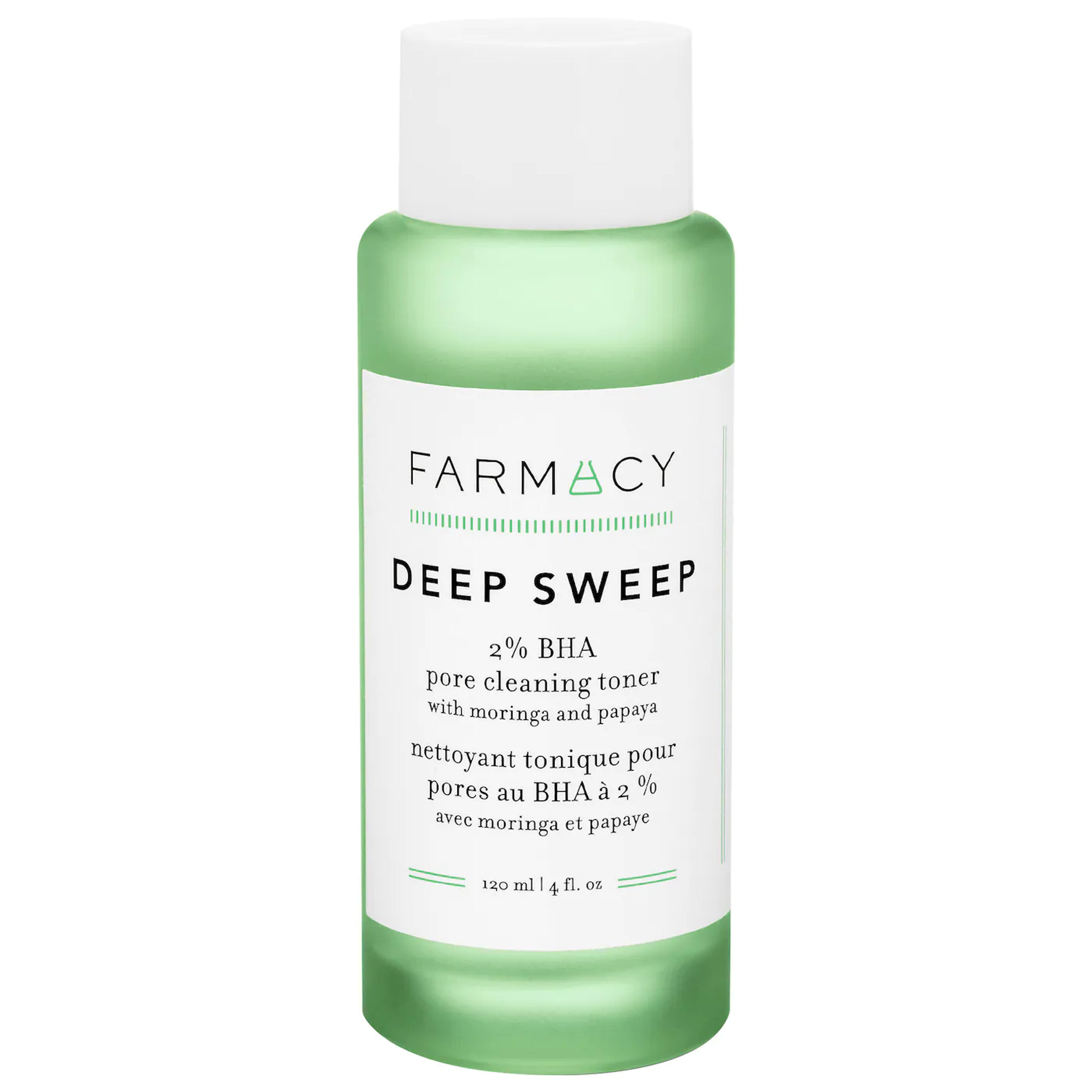 Farmacy Deep Sweep 2% BHA Pore Cleaning Toner with Moringa + Papaya