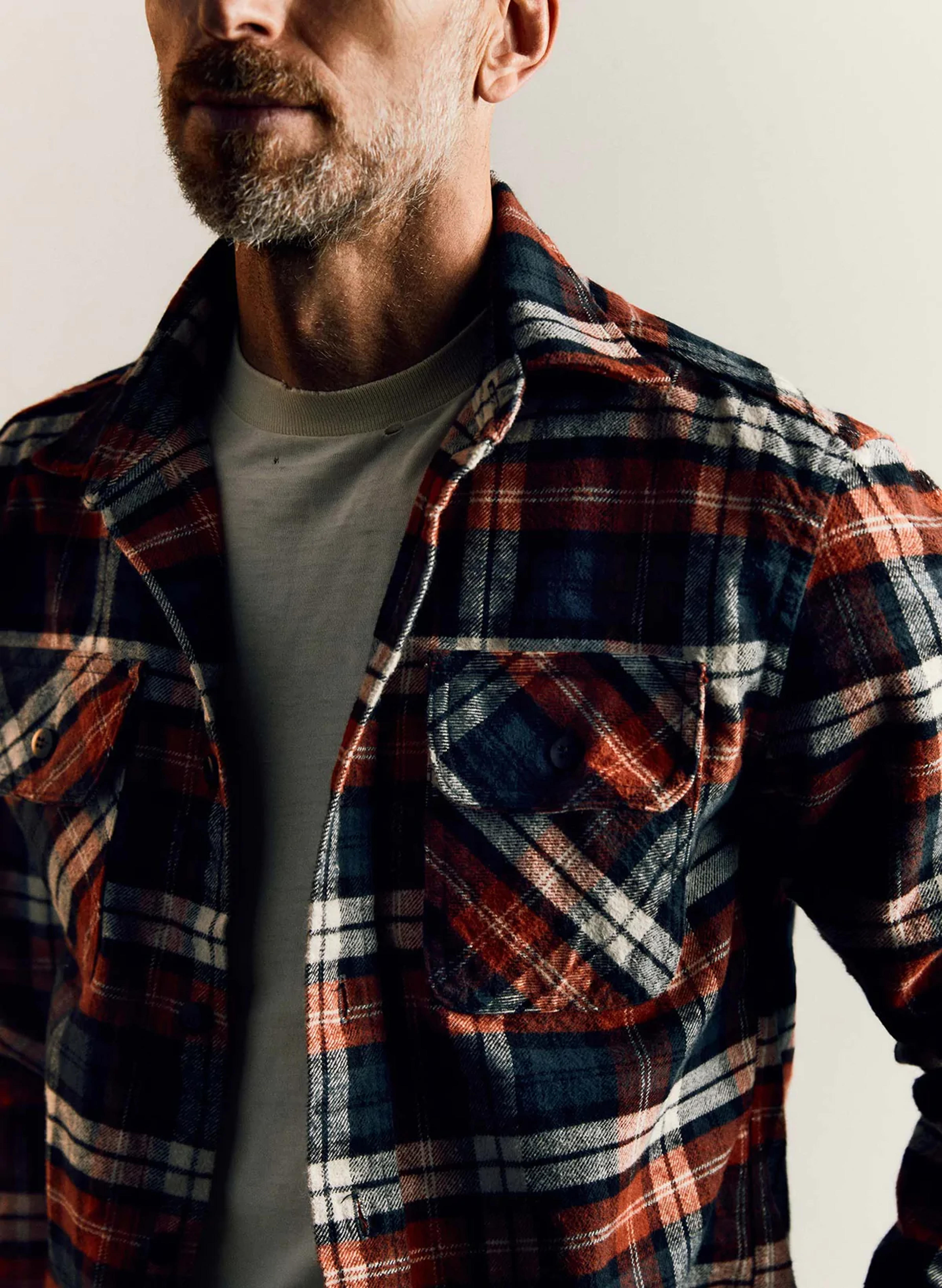 earl plaid in ember | men's wovens