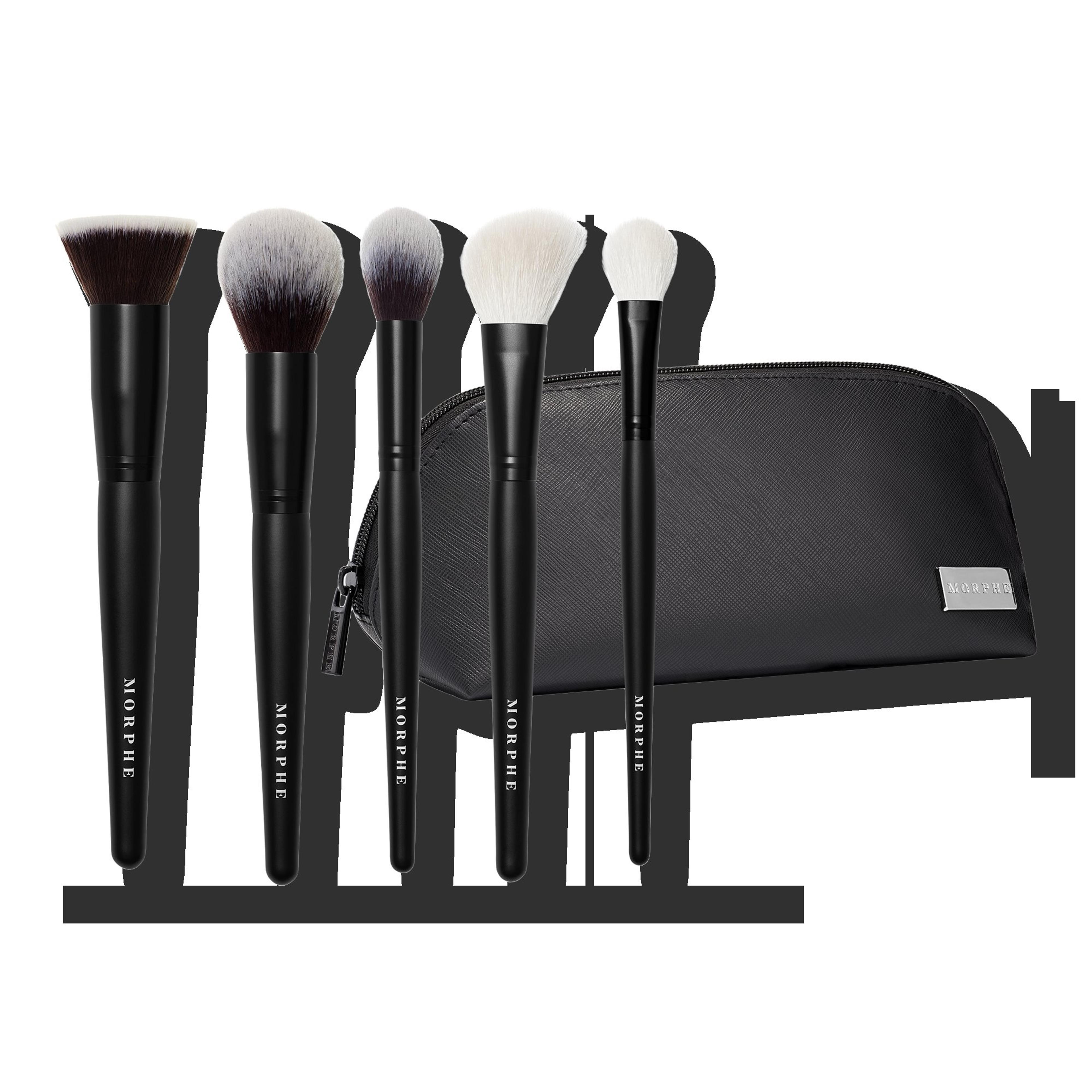 Face The Beat 5 Piece Face Brush Collection + Bag - Morphe | Ulta Beauty