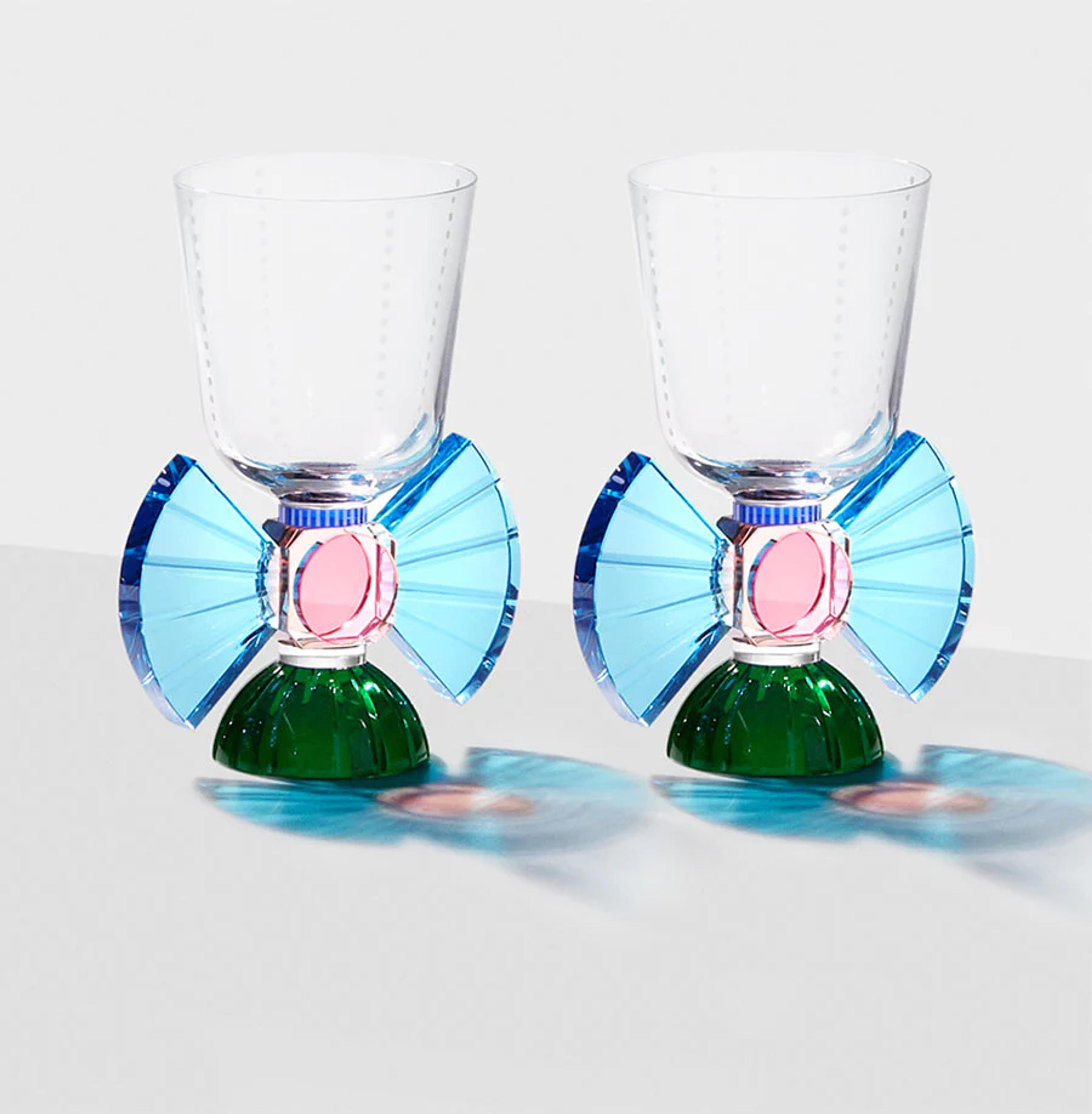 Pair of Somerset Short Crystal Glasses | Glassware