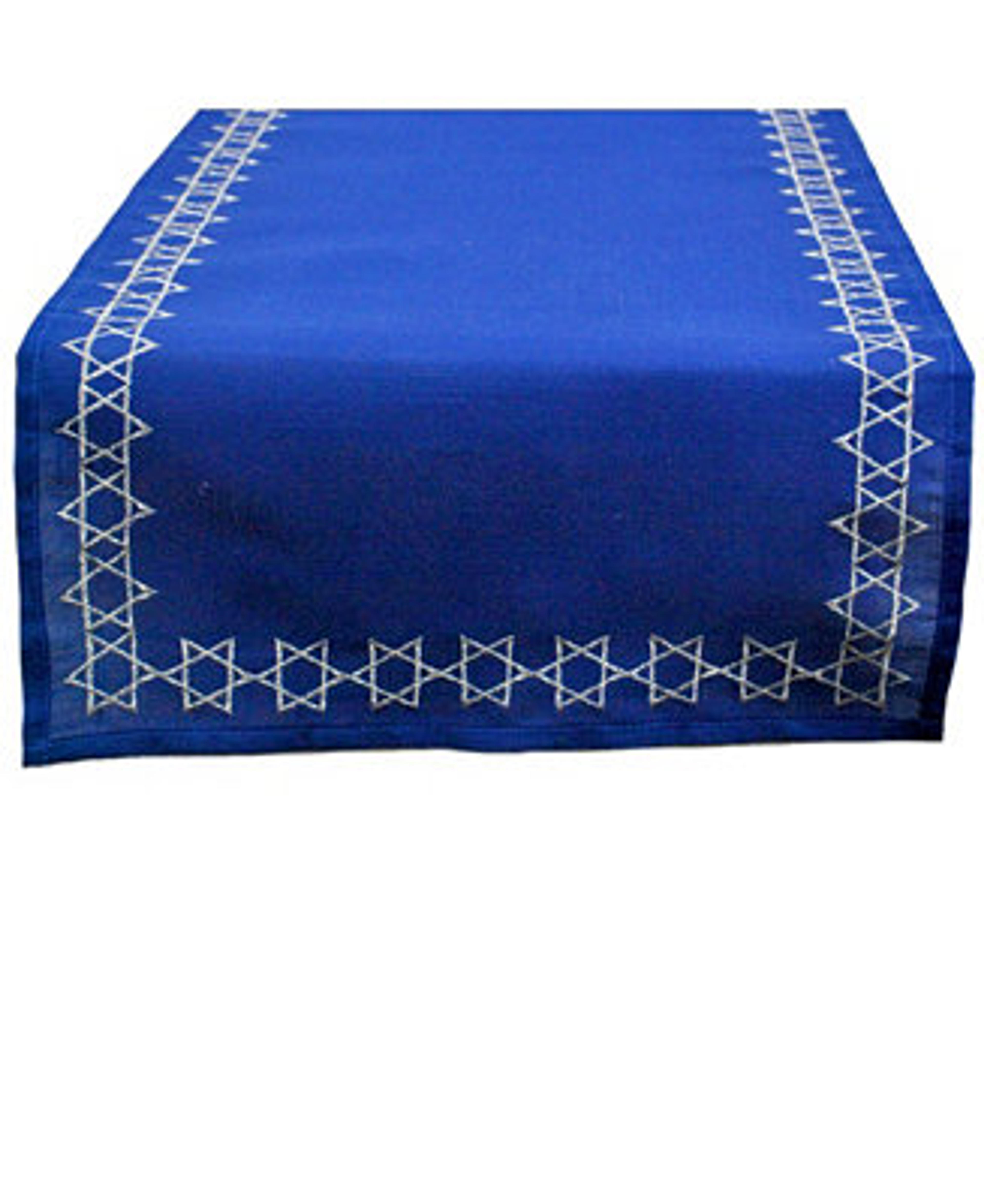 Design Imports Embroidered Star David Table Runner & Reviews - Table Linens - Dining - Macy's