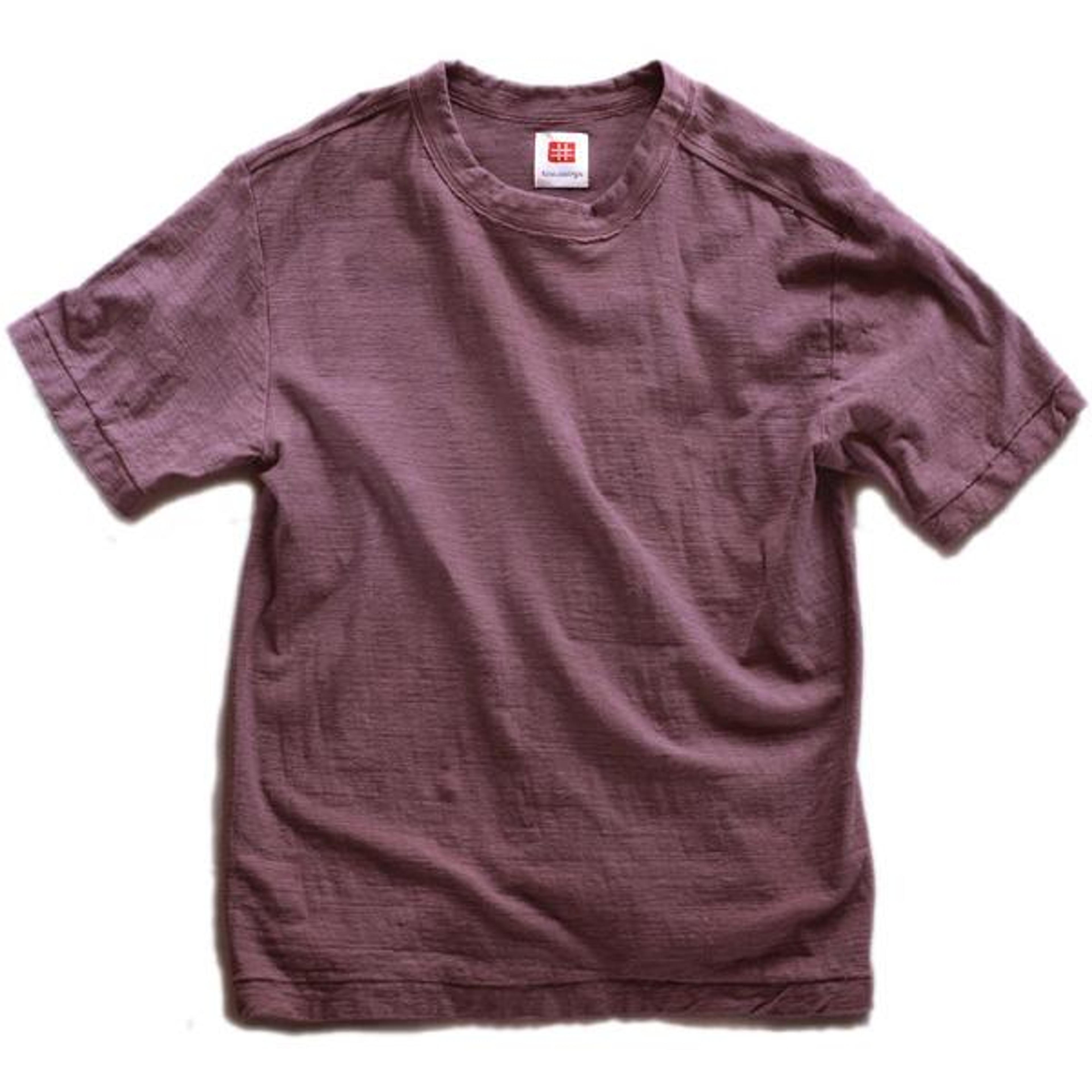 Plain Color Loop Wheel Organic Cotton T-shirts Ebizome-iro Short sleev – Natural Dye Studio tezomeya Kyoto