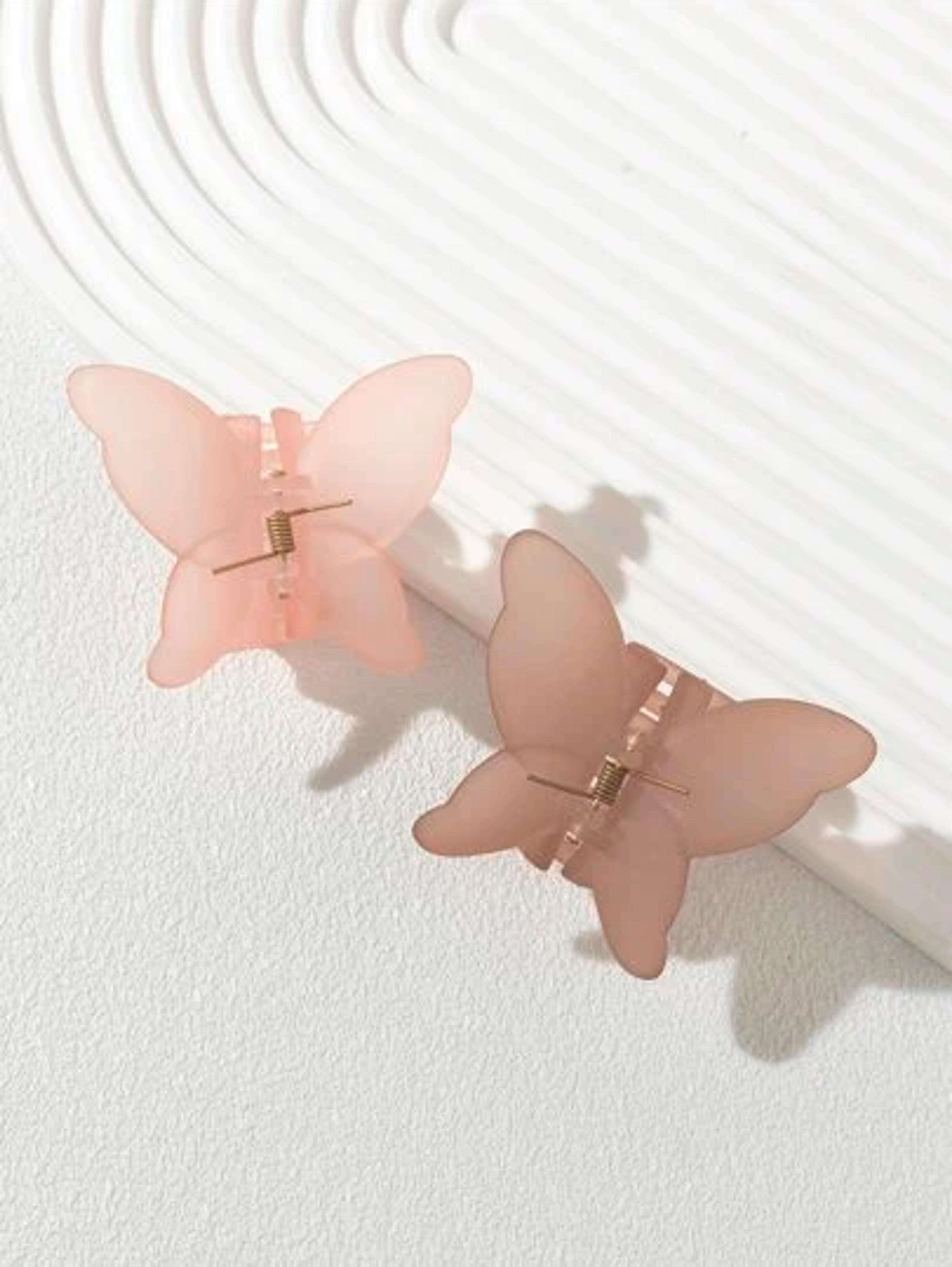 2pcs Butterfly Design Hair Claw | SHEIN USA