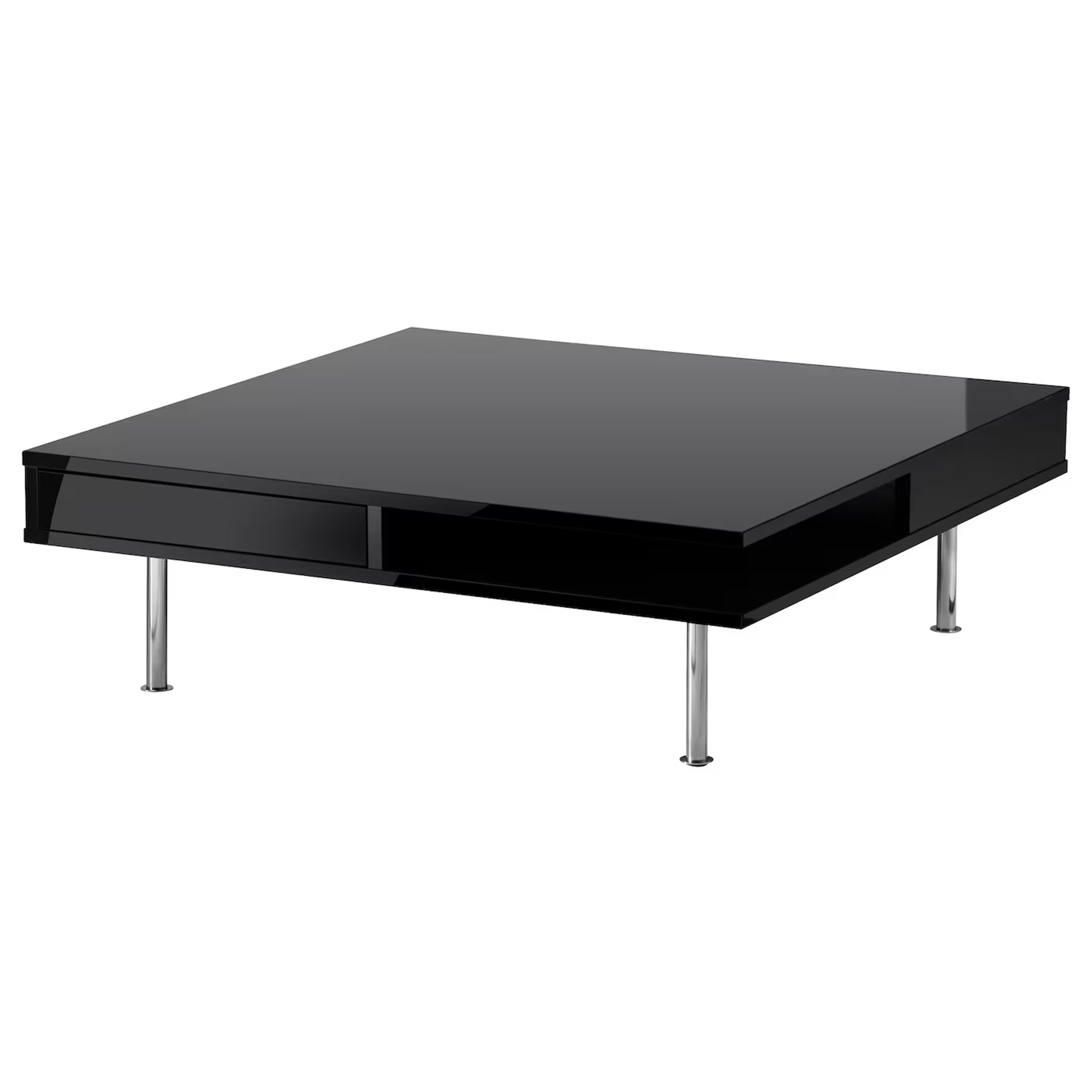 TOFTERYD Coffee table, high gloss black, 37 3/8x37 3/8" - IKEA