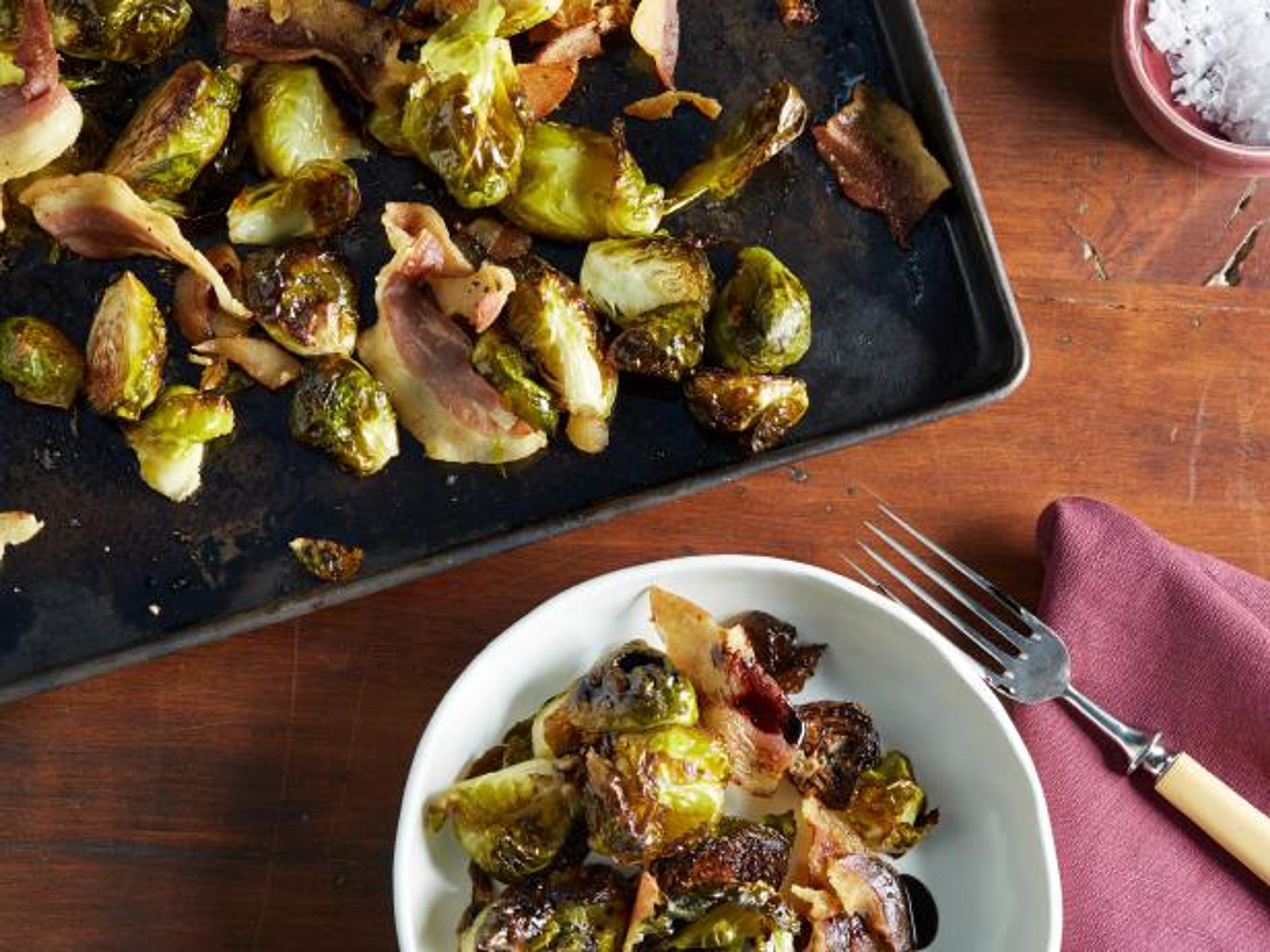 Balsamic-Roasted Brussels Sprouts Recipe | Ina Garten | Food Network