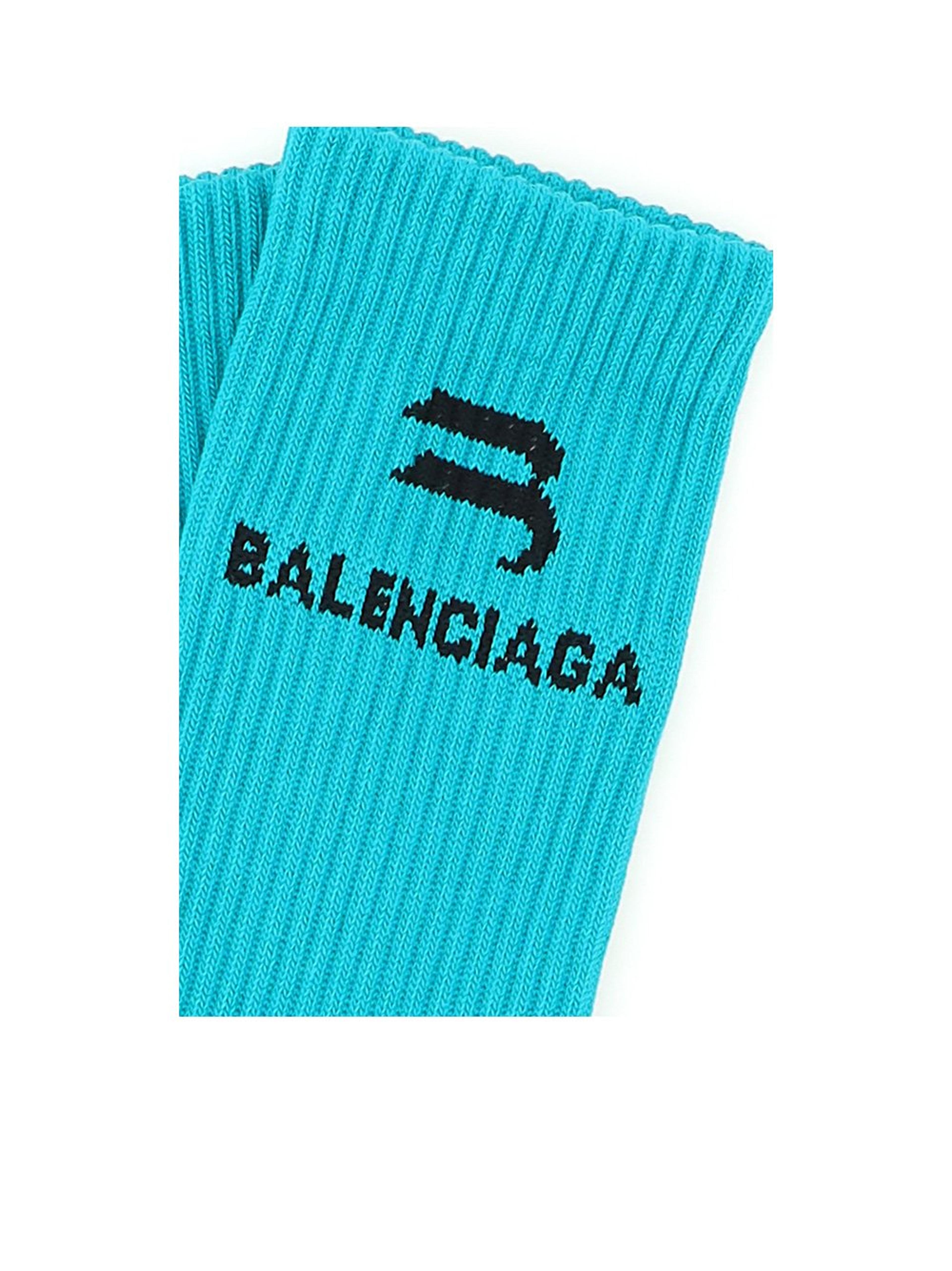 Balenciaga Logo Intarsia Socks – Cettire