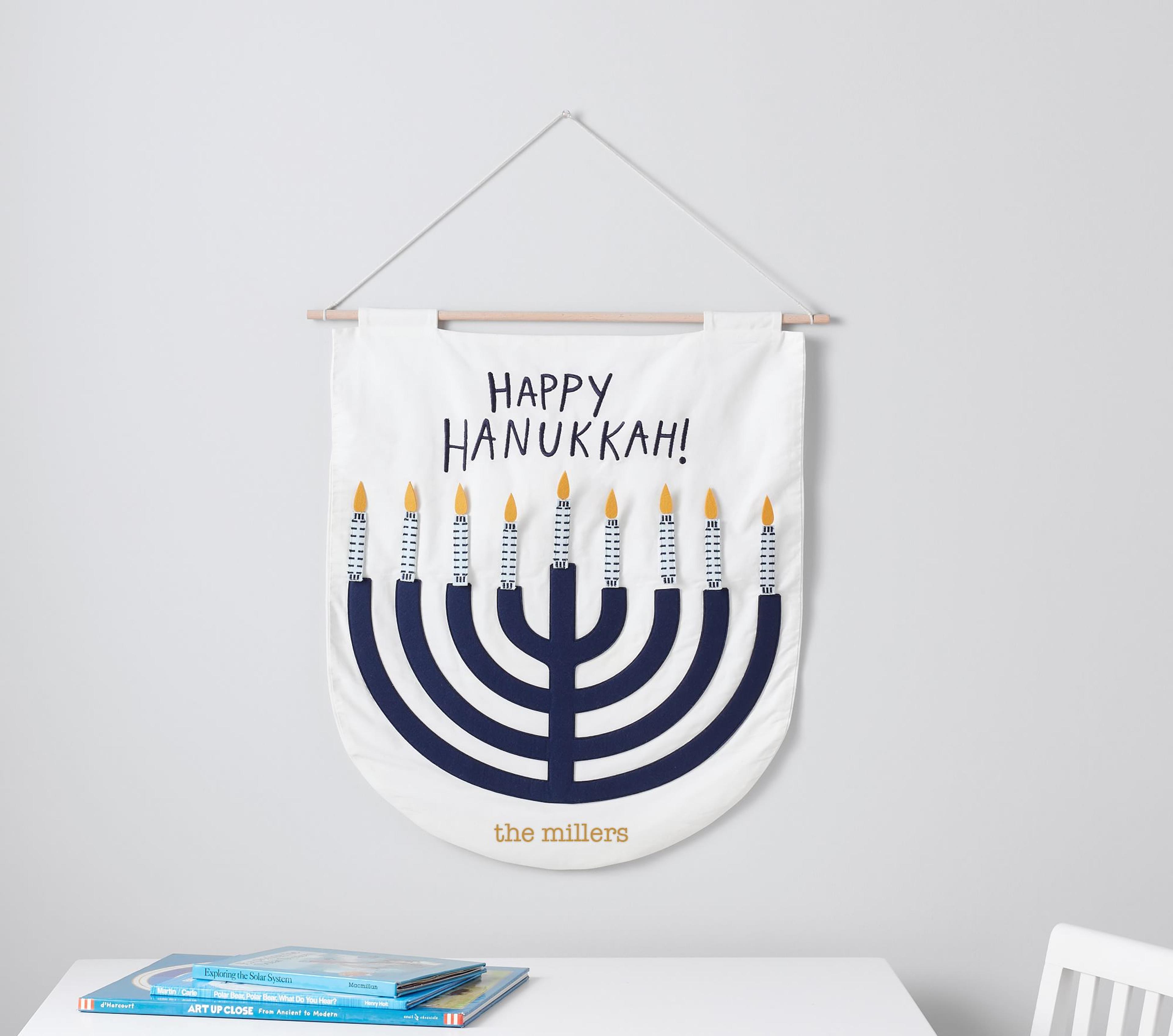 Happy Hanukkah Countdown Banner | Pottery Barn Kids