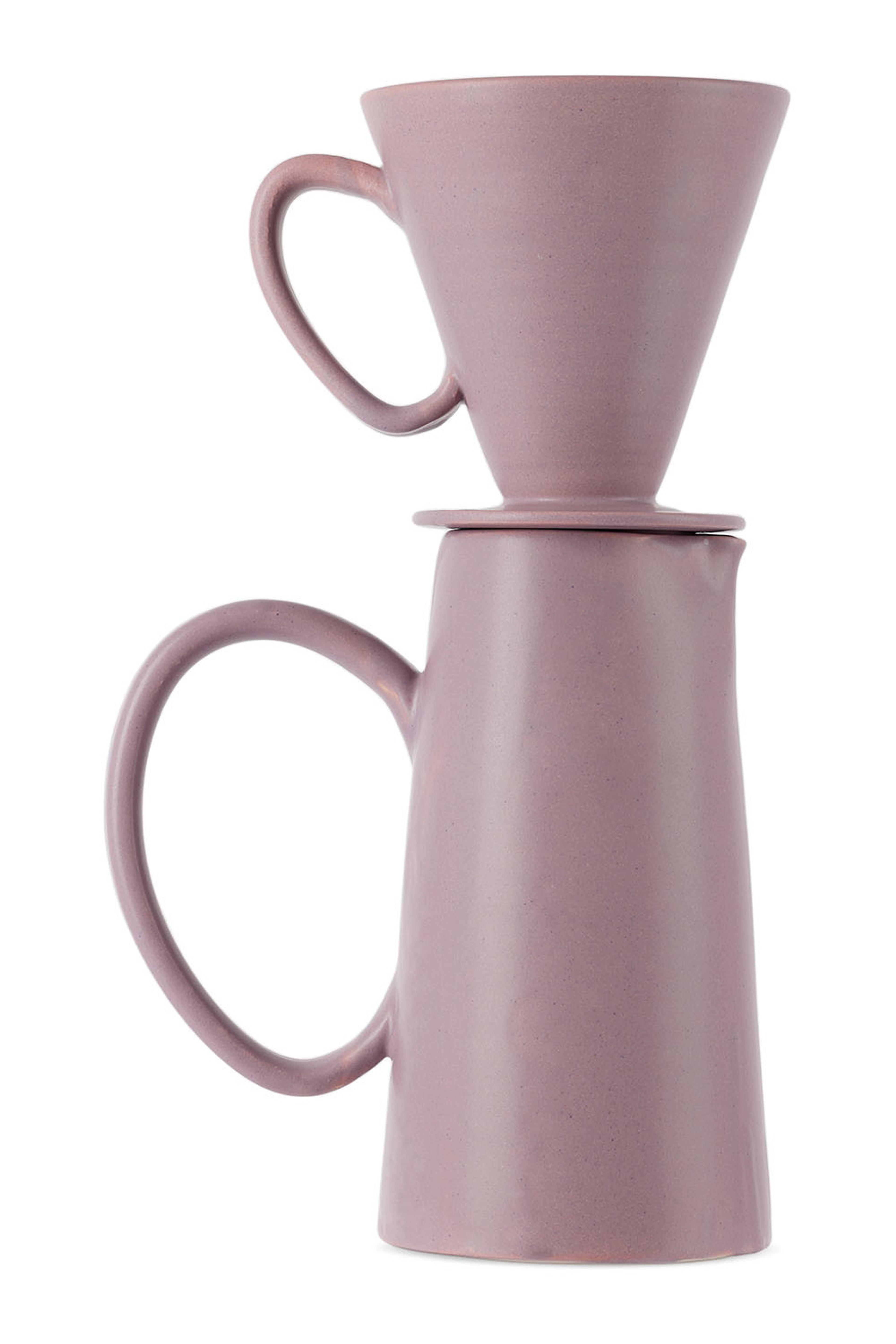 Purple Classic Pour-Over Set by Rory Pots on Sale