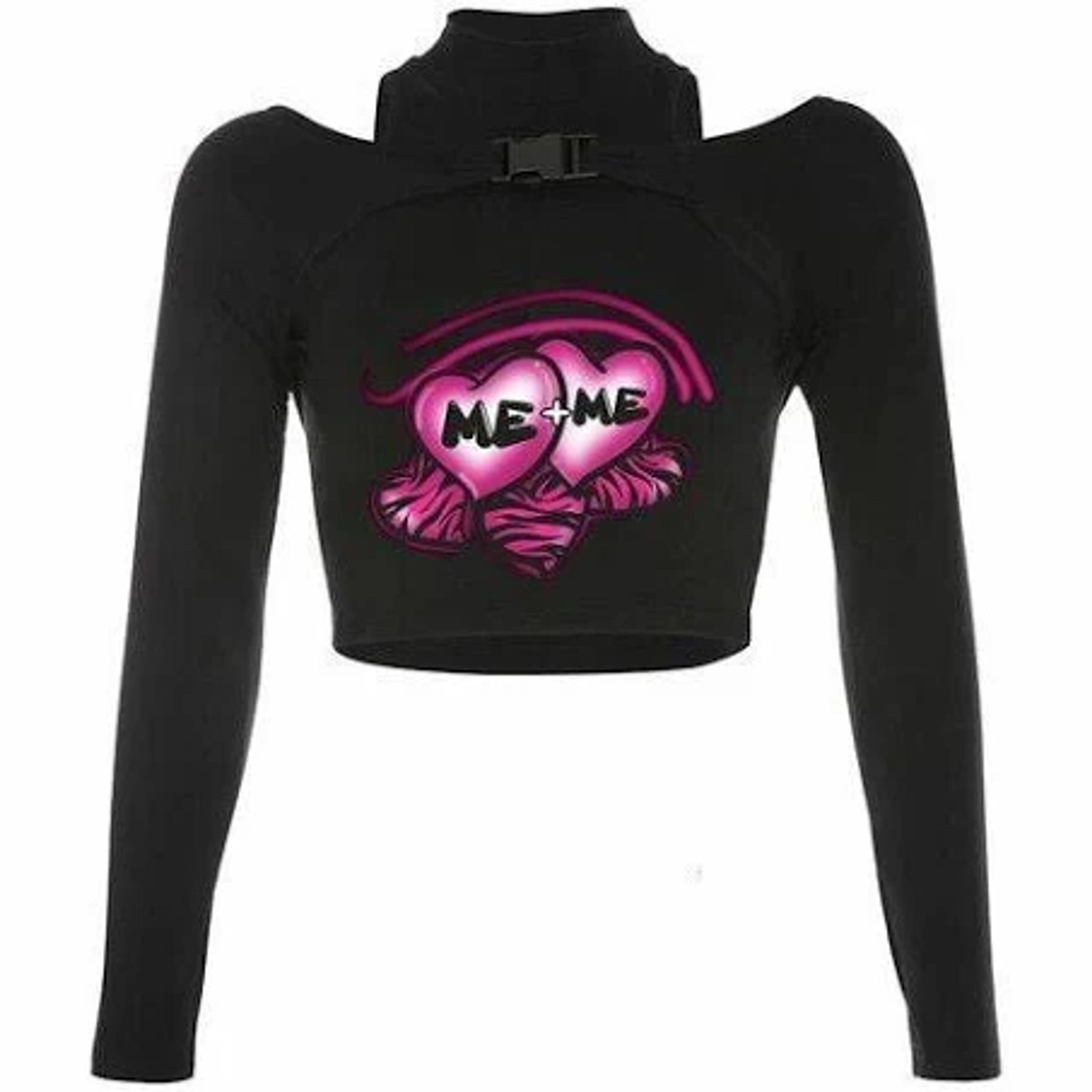 Buy Punk Y2K Pastel Goth Long Sleeve Crop Tops - Shoptery 24 / L