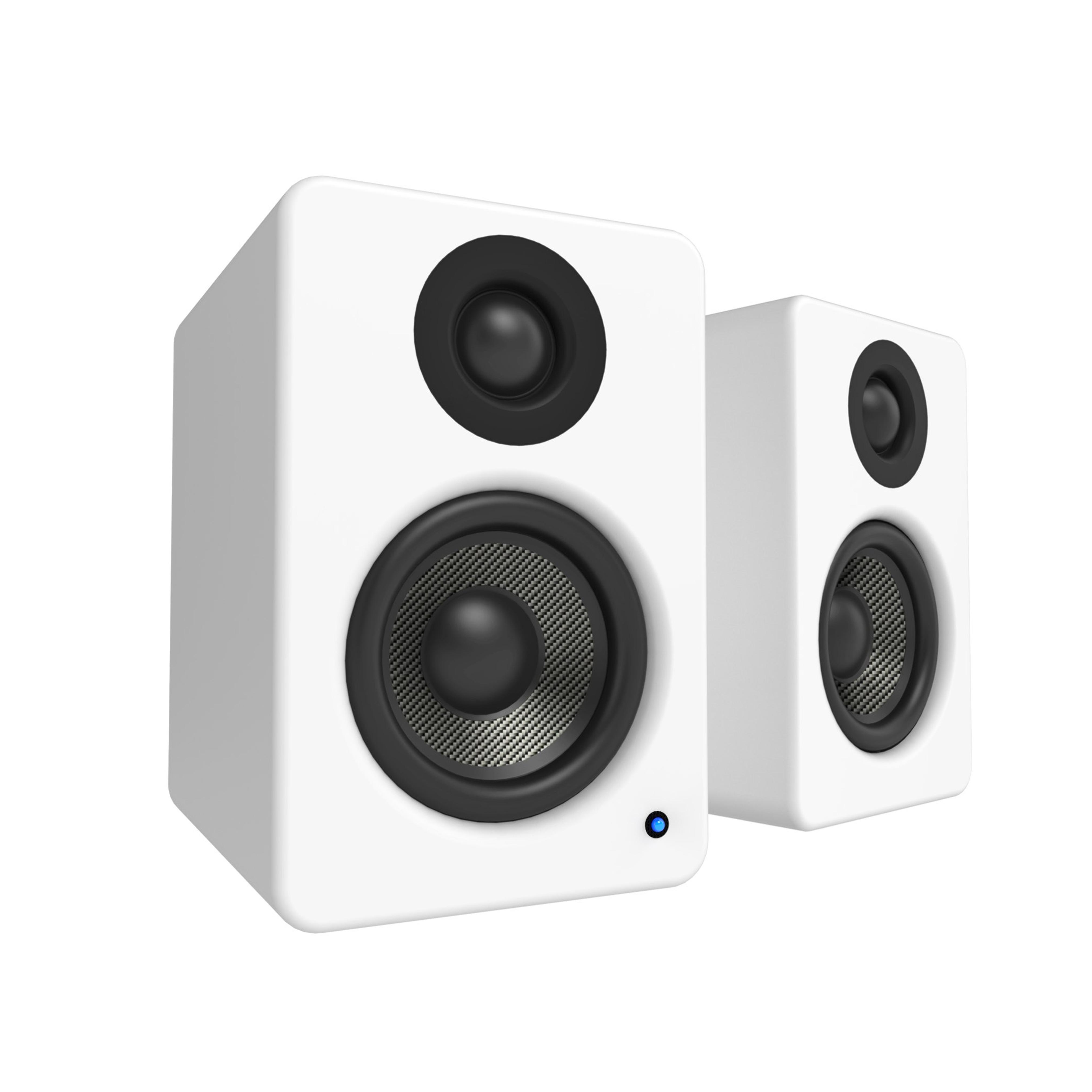 Amazon.com: Kanto YU2 PC Gaming Desktop Speakers | 3" Composite Drivers | 3/4" Silk Dome Tweeter | Class D Amplifier | 100 Watts | Built-in USB DAC | Subwoofer Output | Pair | Matte White : Electronics