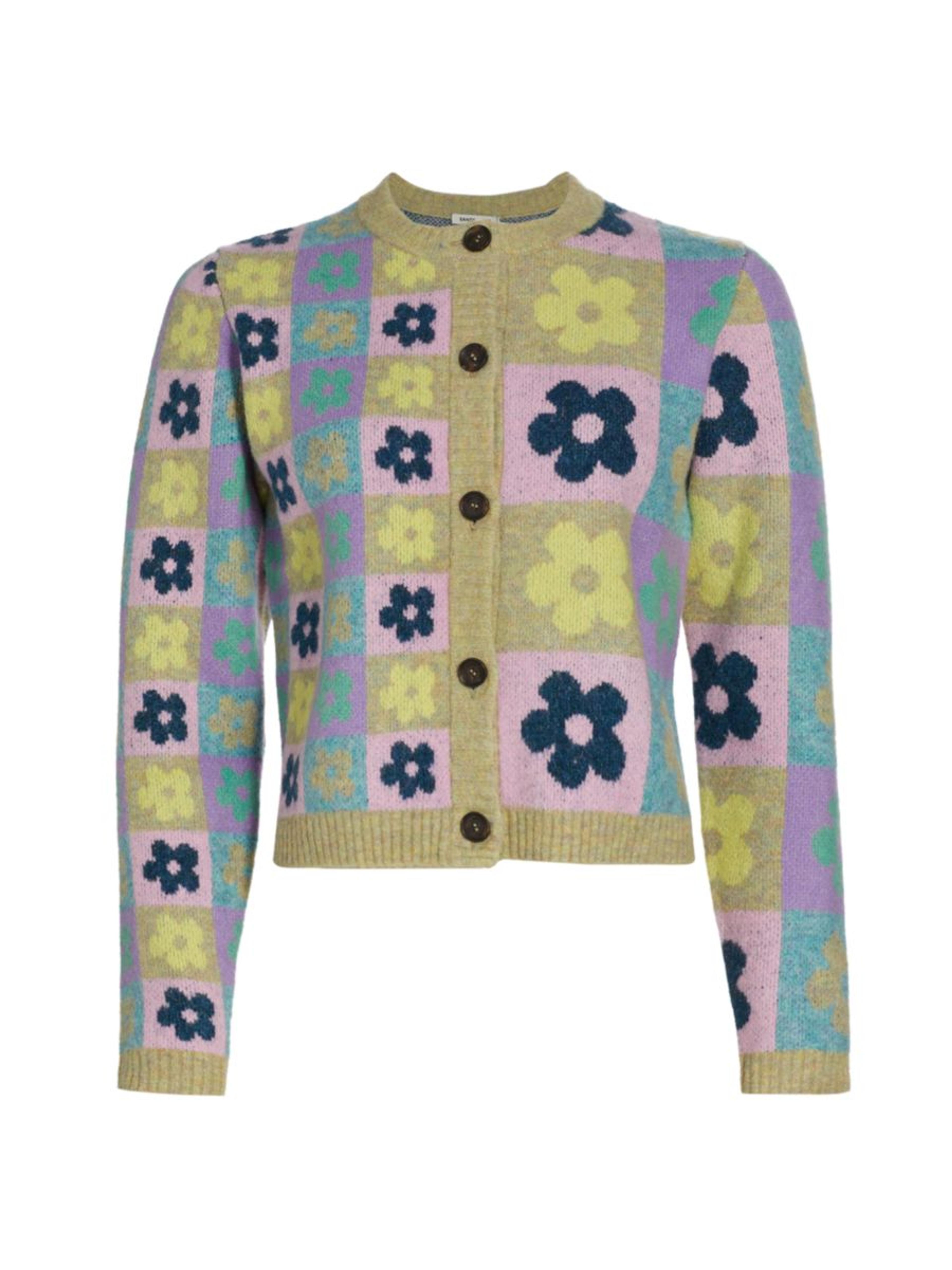 Shop Sandy Liang Nancy Floral Cardigan | Saks Fifth Avenue