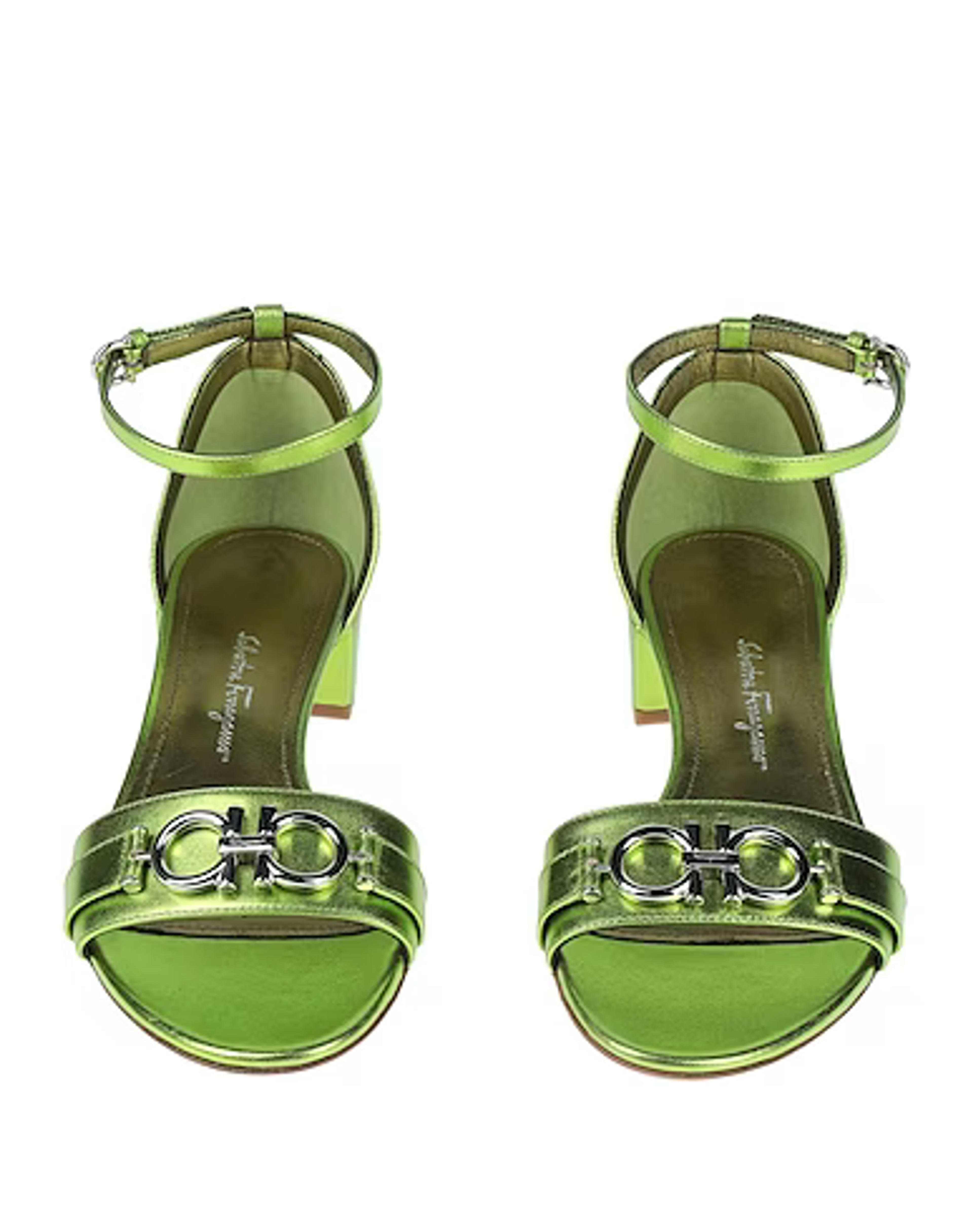 FERRAGAMO | Acid green Women‘s Sandals | YOOX