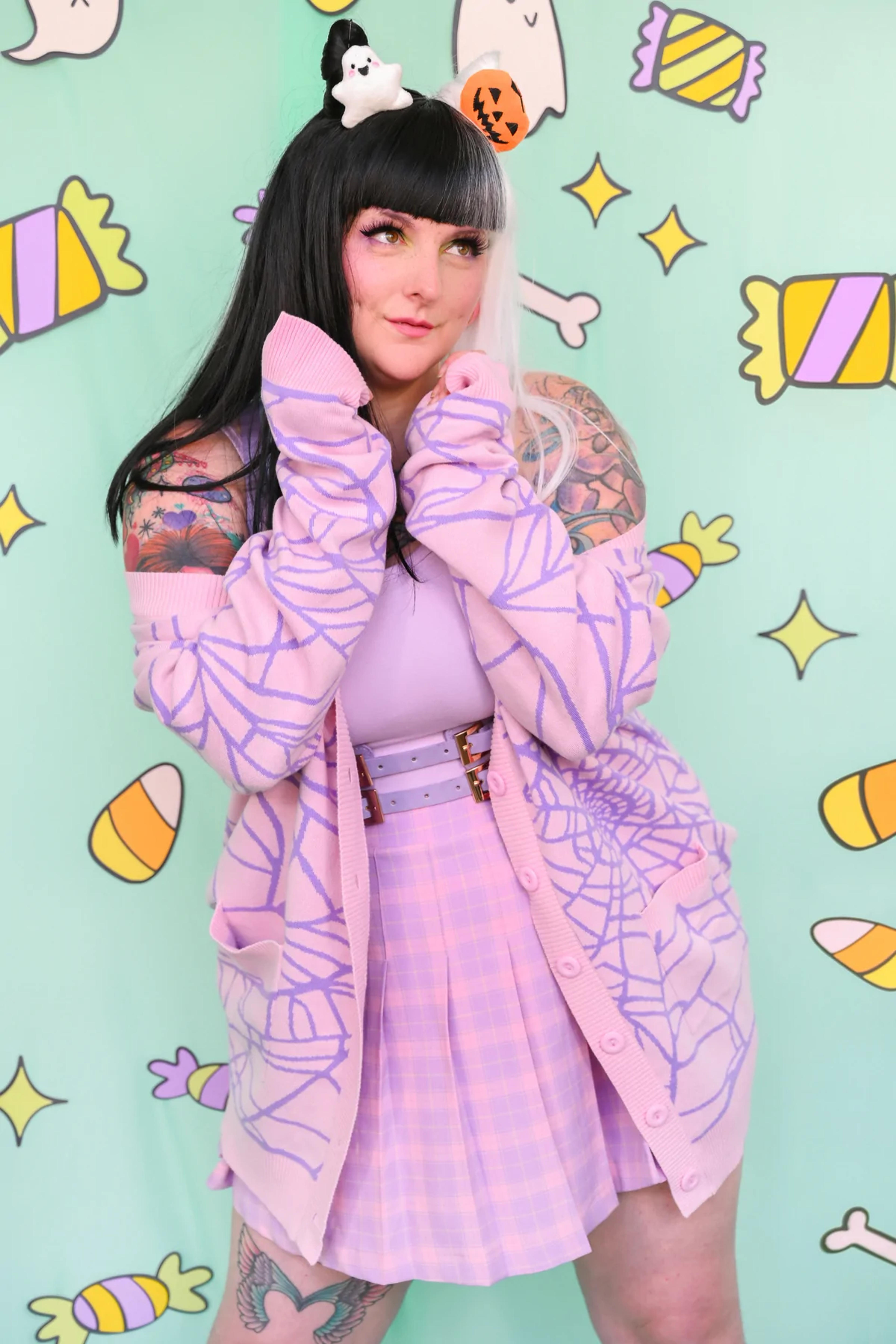 Cotton Candy Cobweb Cardigan | My Violet