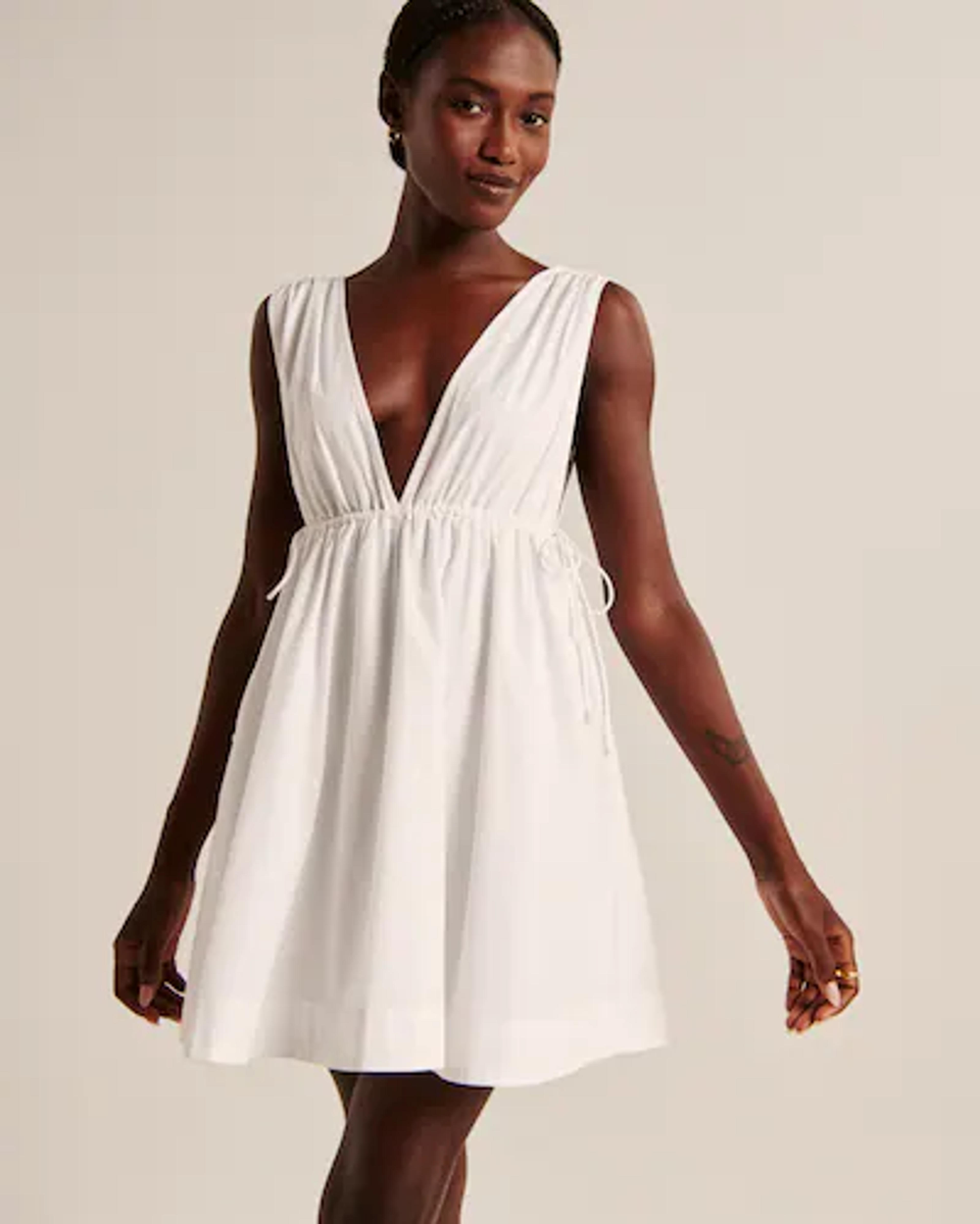 Women's Babydoll Poplin Mini Dress | Women's Dresses & Jumpsuits | Abercrombie.com