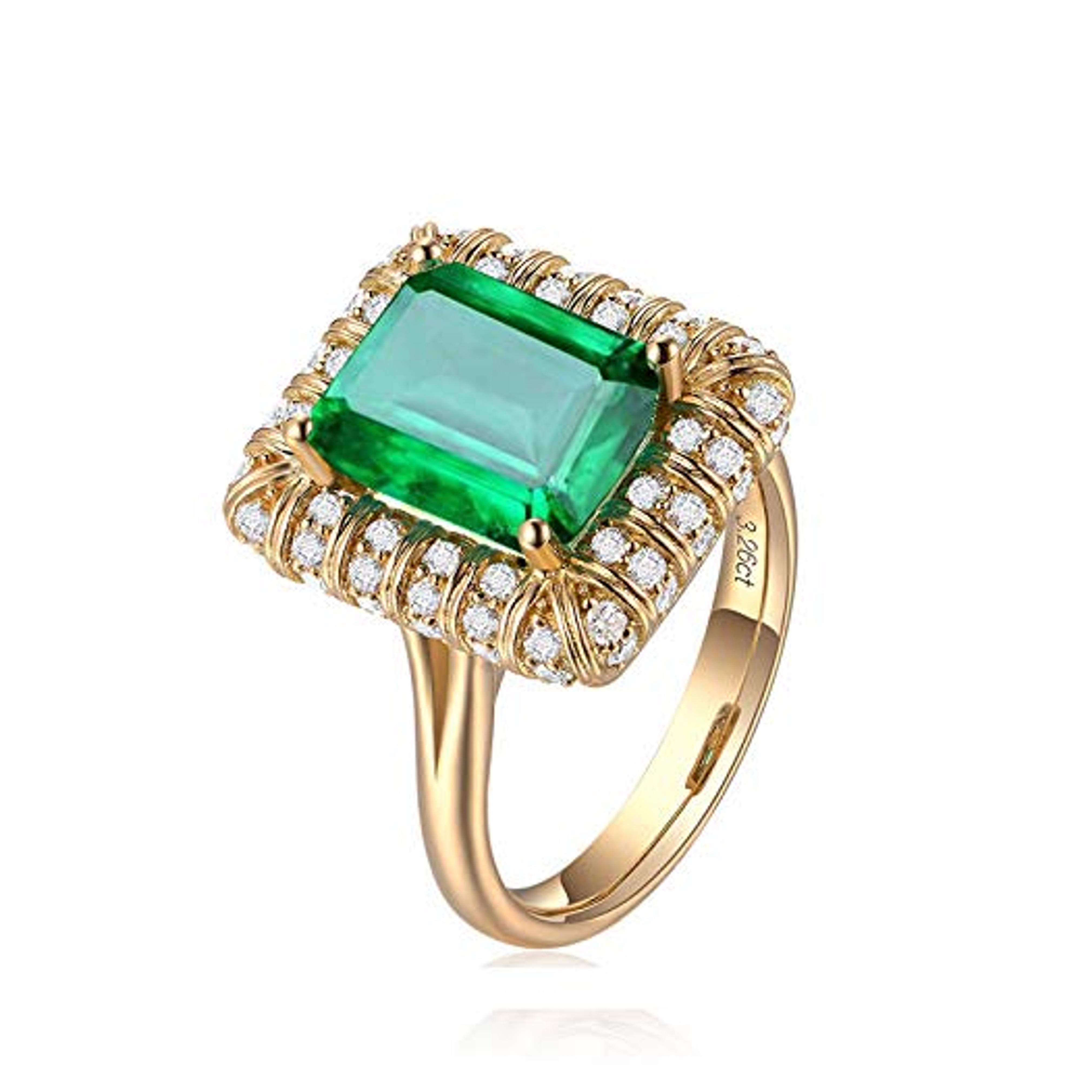 Fashion Cooper Women Ring Green Color Ring Elegant CZ Rings for Women Size in 6# to 10# (9)