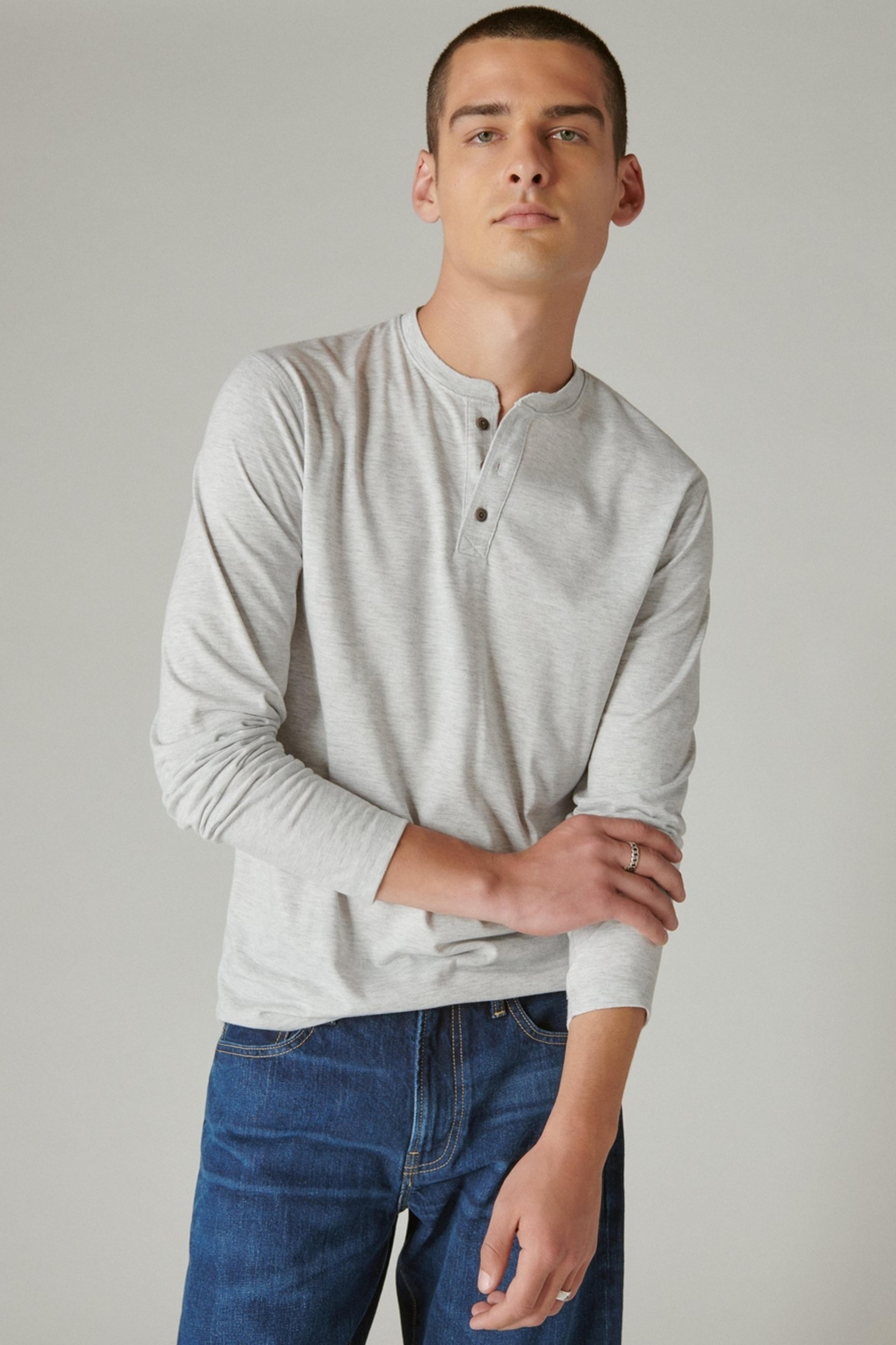 TENCEL LONG SLEEVE HENLEY | Lucky Brand