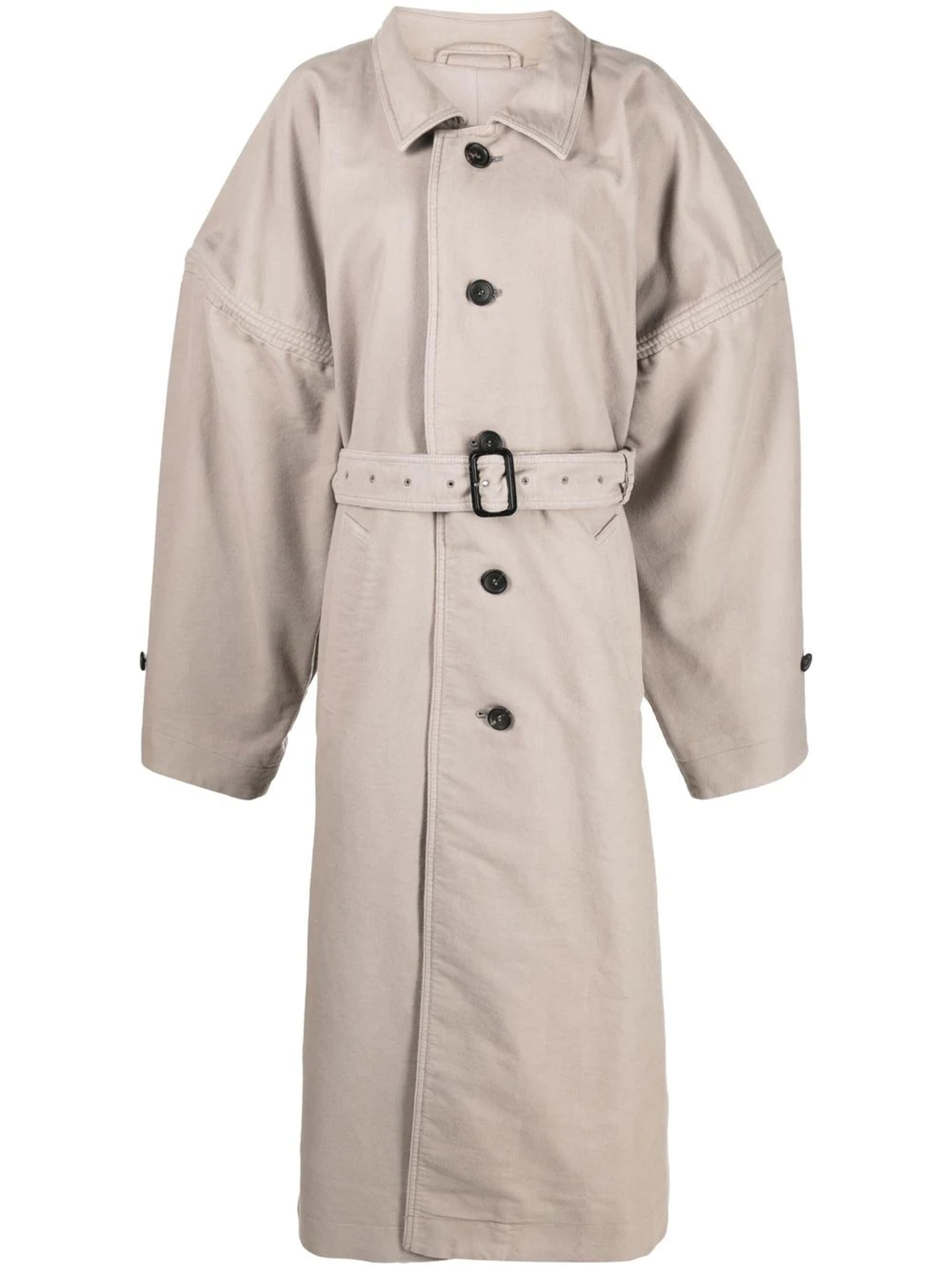 Y/Project Belted puff-sleeve Trench Coat - Farfetch