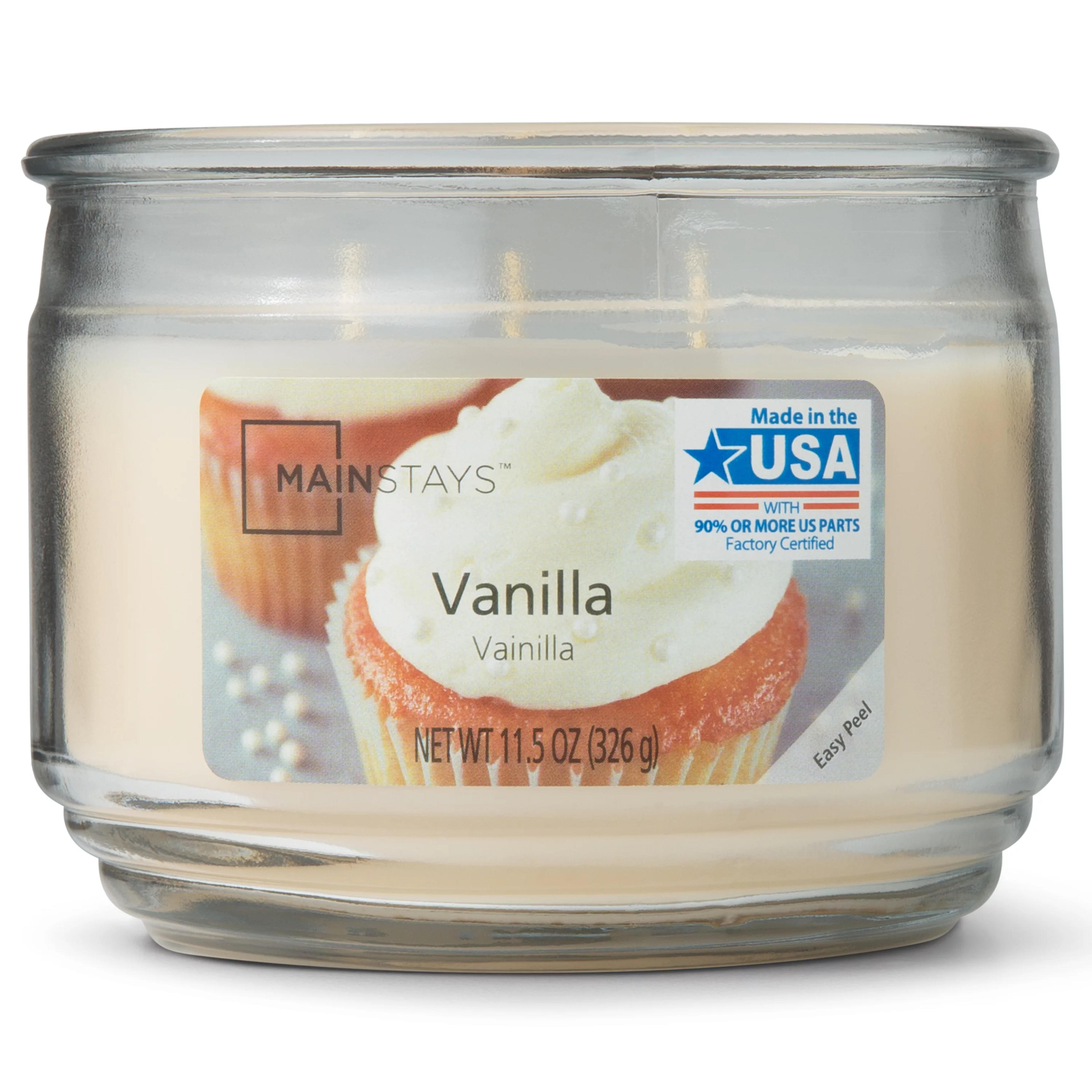 Mainstays Scented Candle, Vanilla, 11.5 ounces - Walmart.com