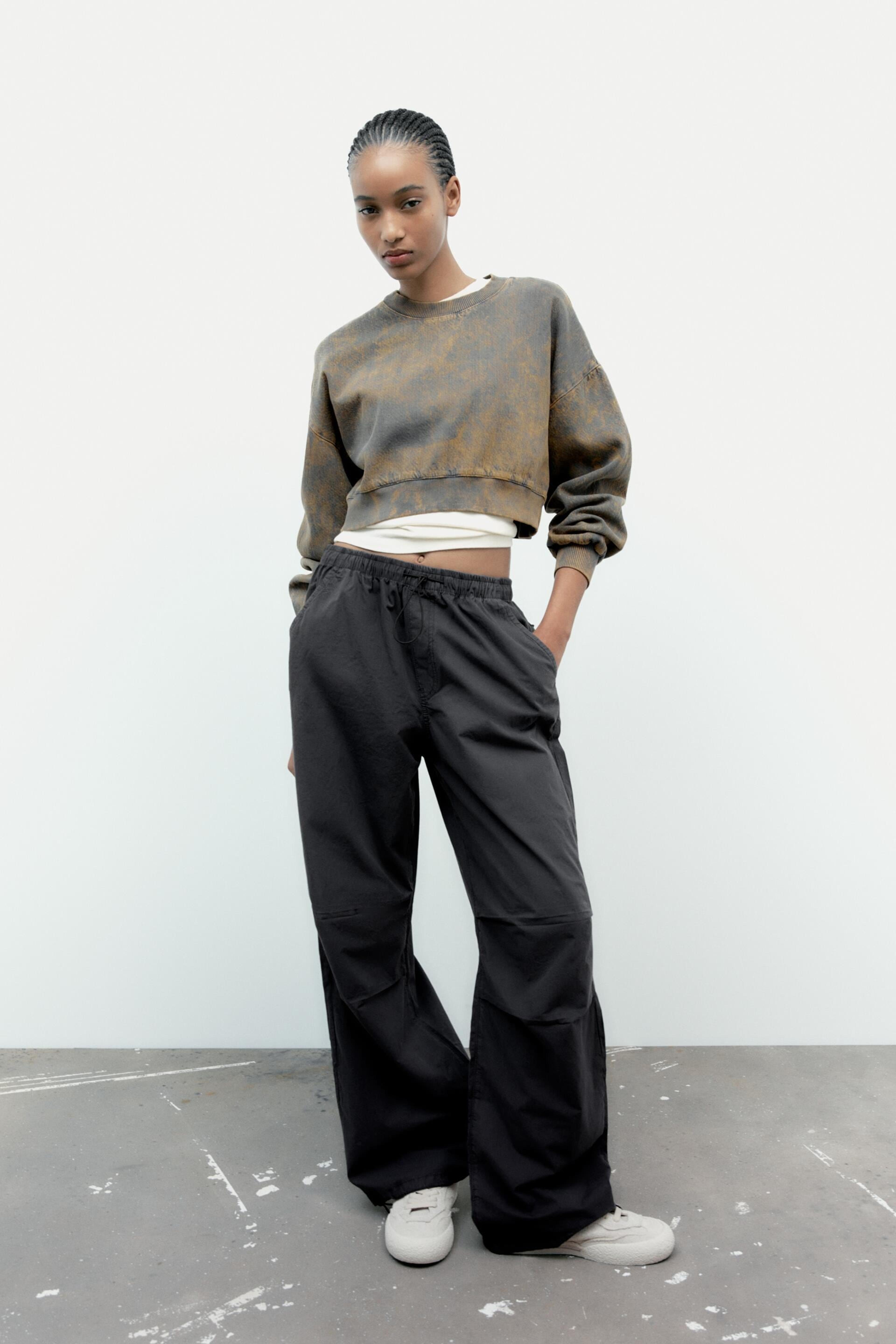 PARACHUTE PANTS - Dark gray | ZARA United States