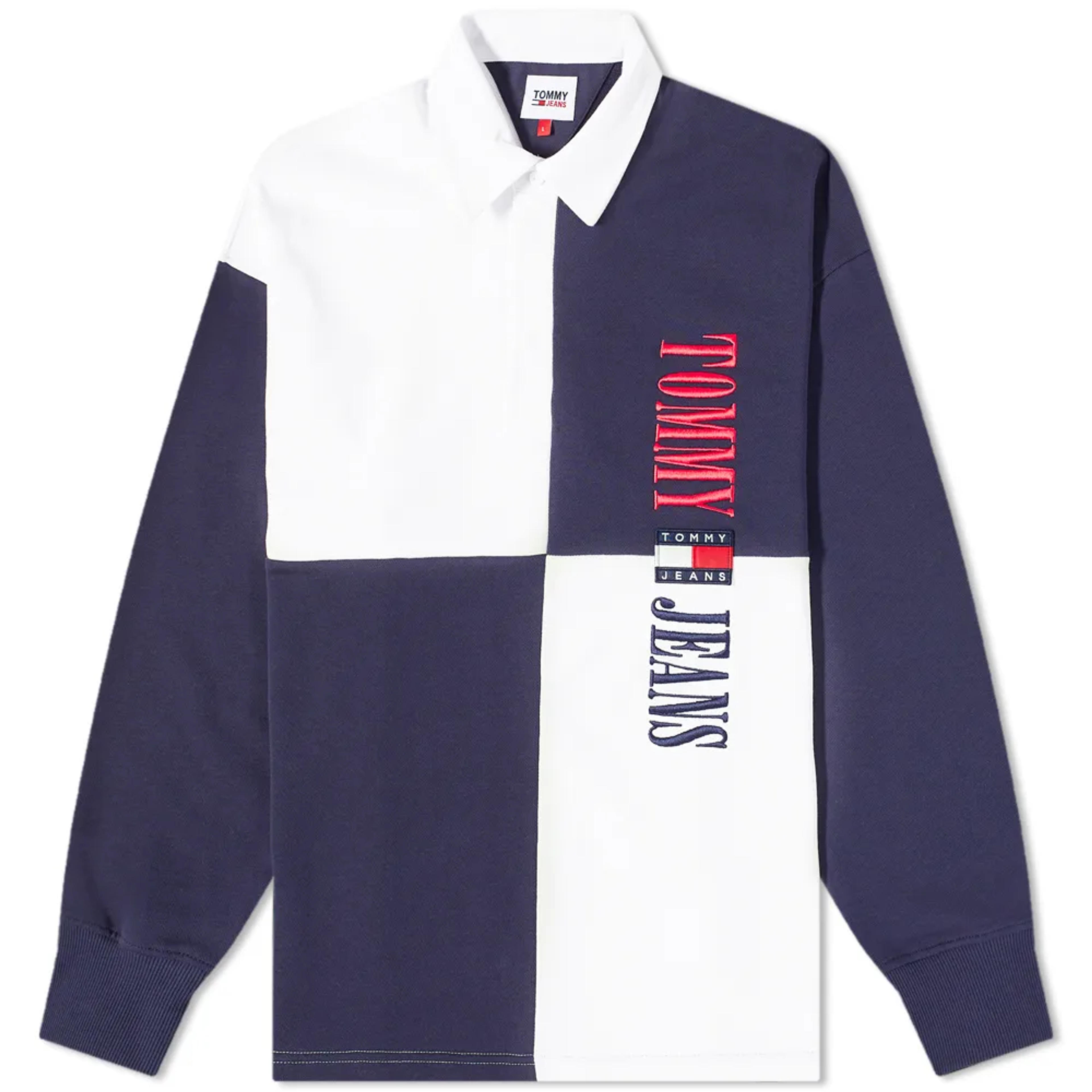 Tommy Jeans Archive Rugby Shirt Twilight Navy | END. (US)