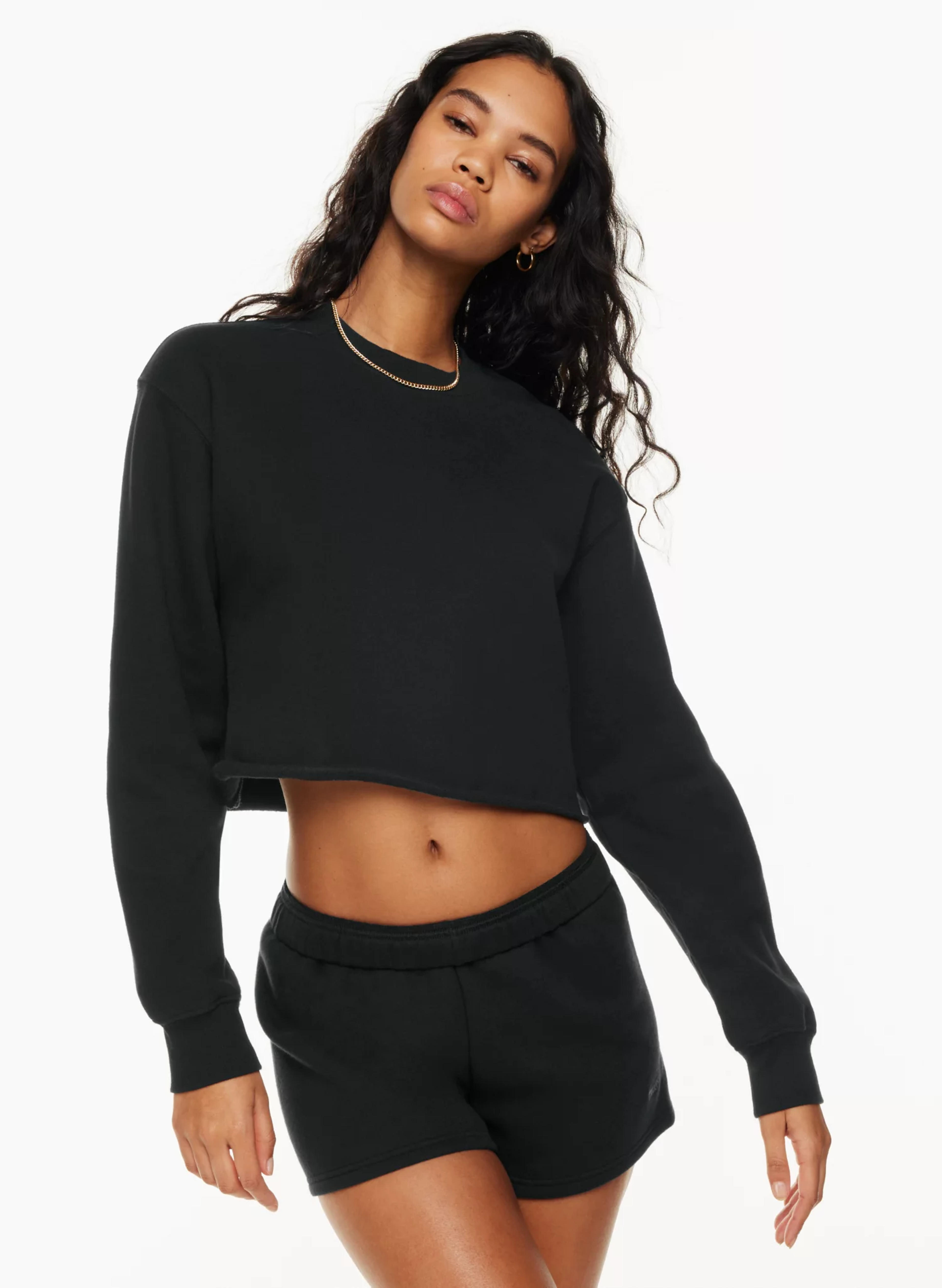 Tna COZY FLEECE PERFECT CROPPED SWEATSHIRT | Aritzia US