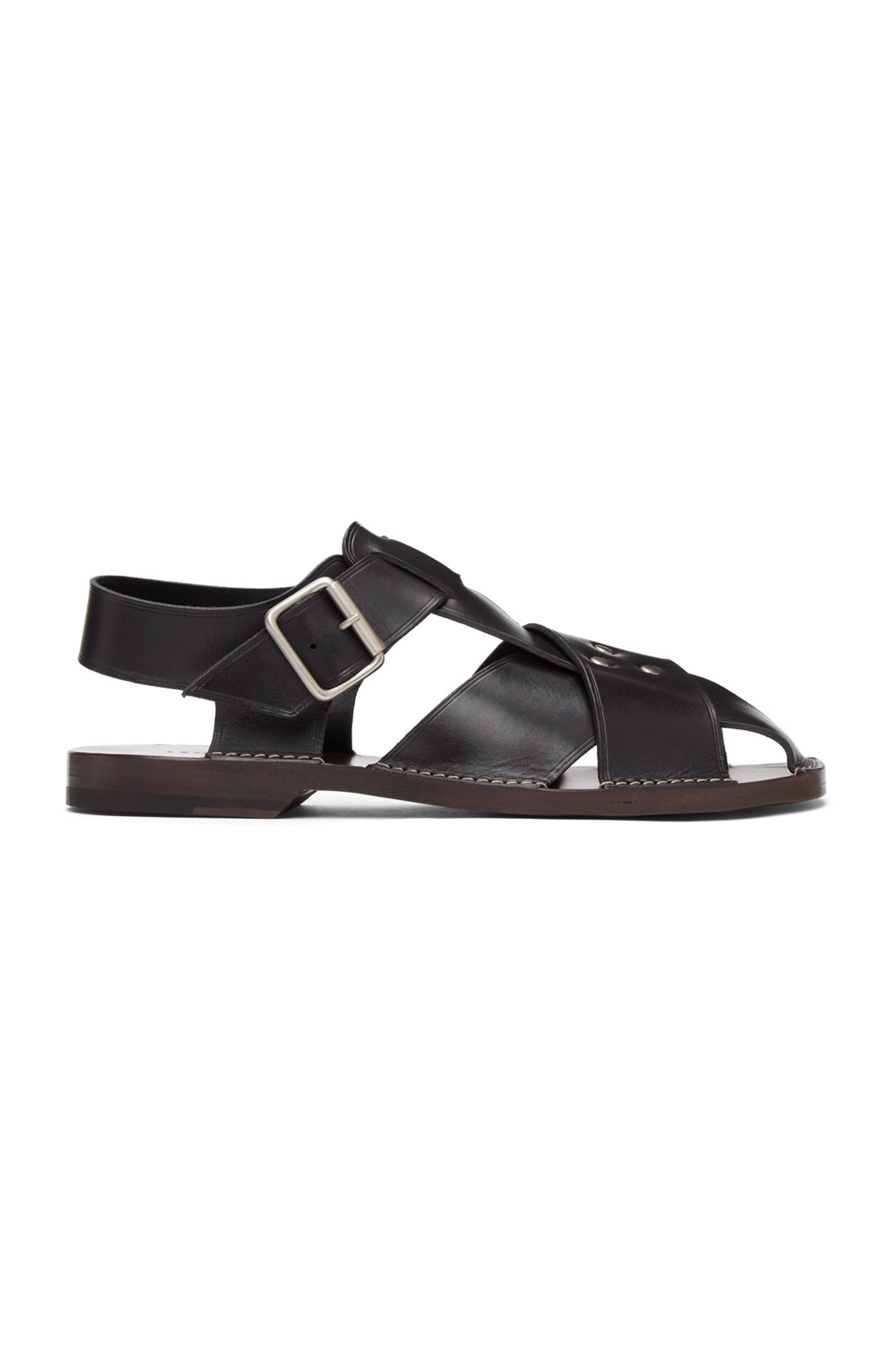 Lemaire - Black Strap Sandals