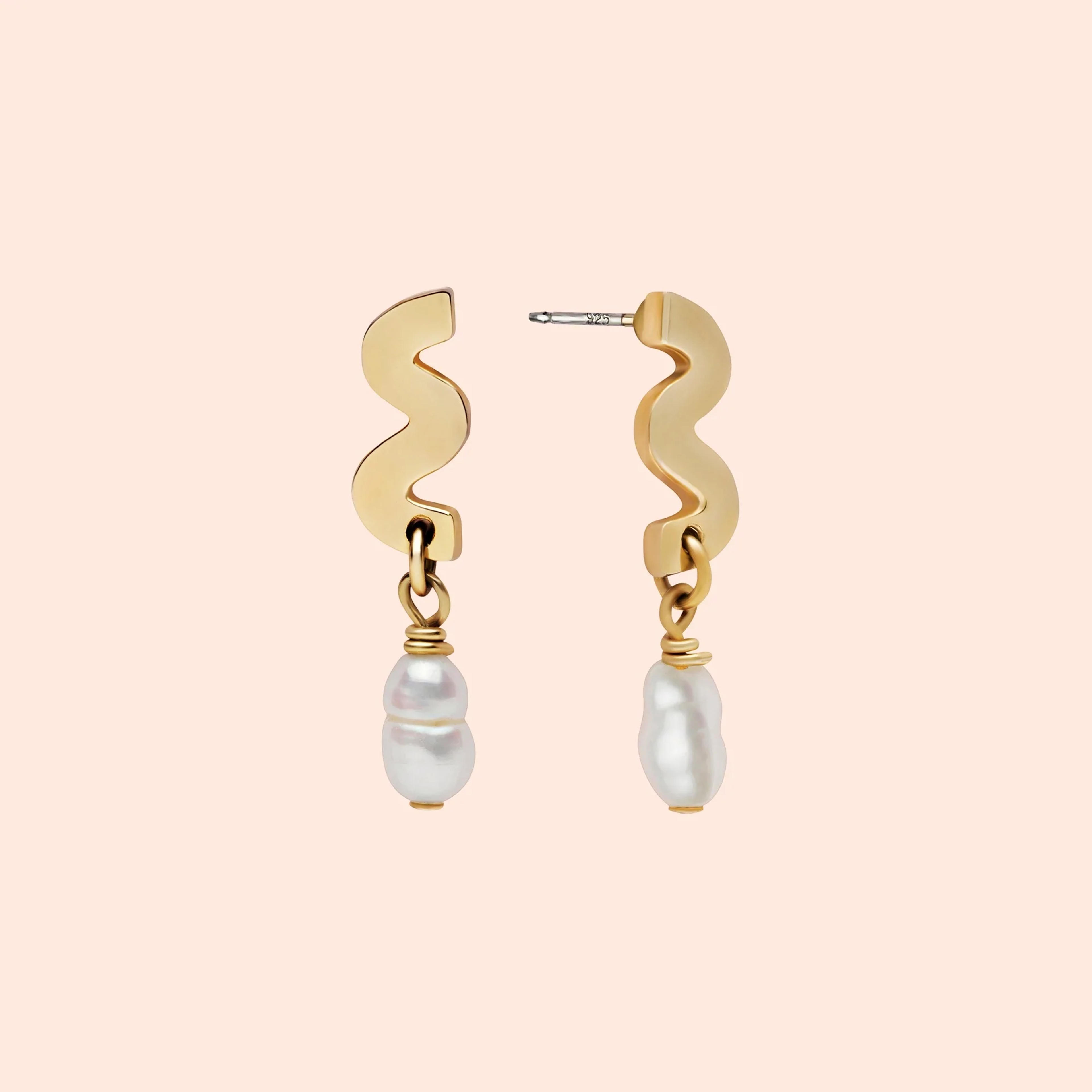Tower 28 x Yam Pearl Drop Earrings - One Size