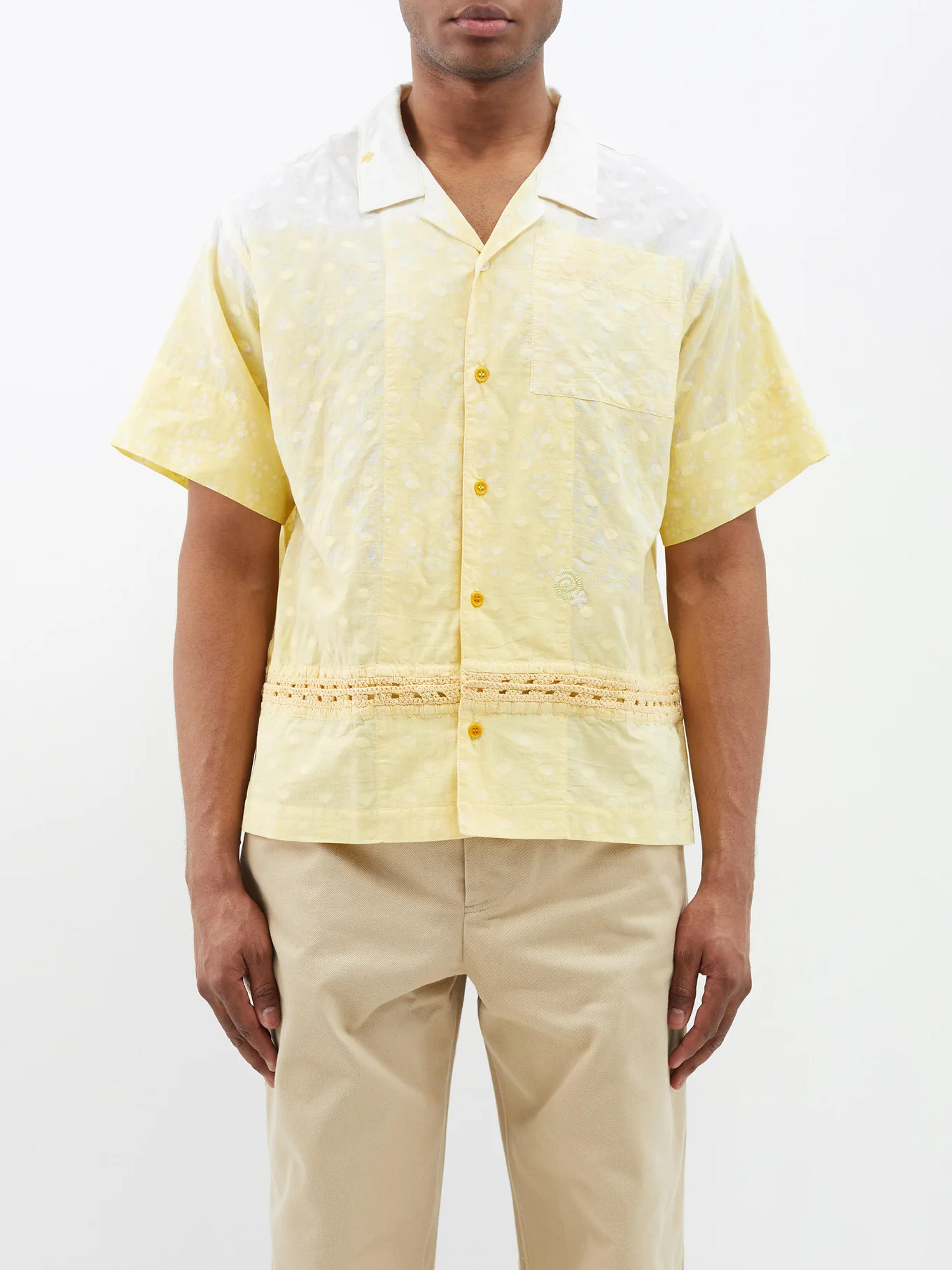 Yellow Greetings organic-cotton shirt | Story MFG | MATCHESFASHION US