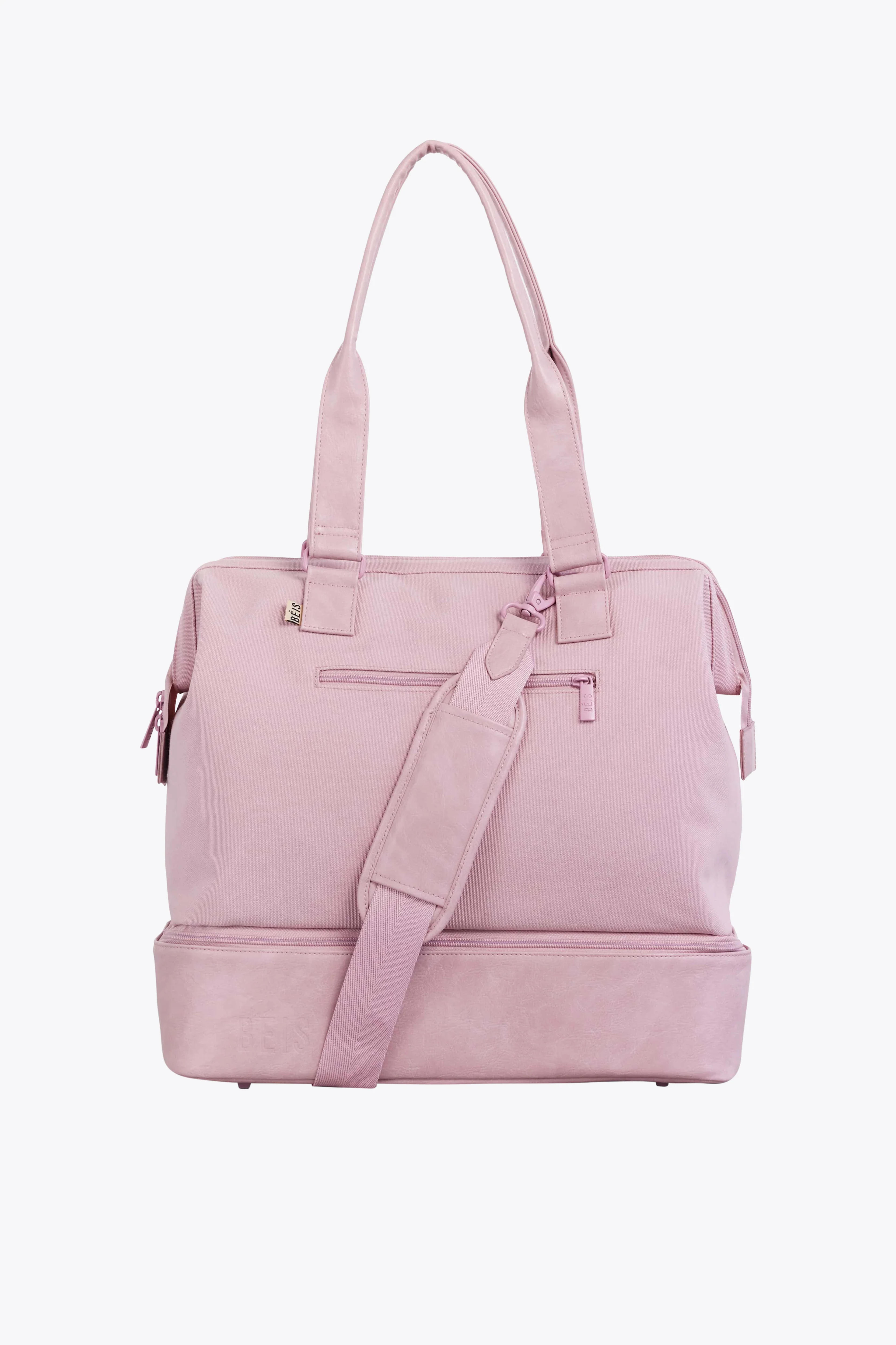 Béis 'The Mini Weekender' in Atlas Pink - Mini Weekender & Small Overnight Travel Bag