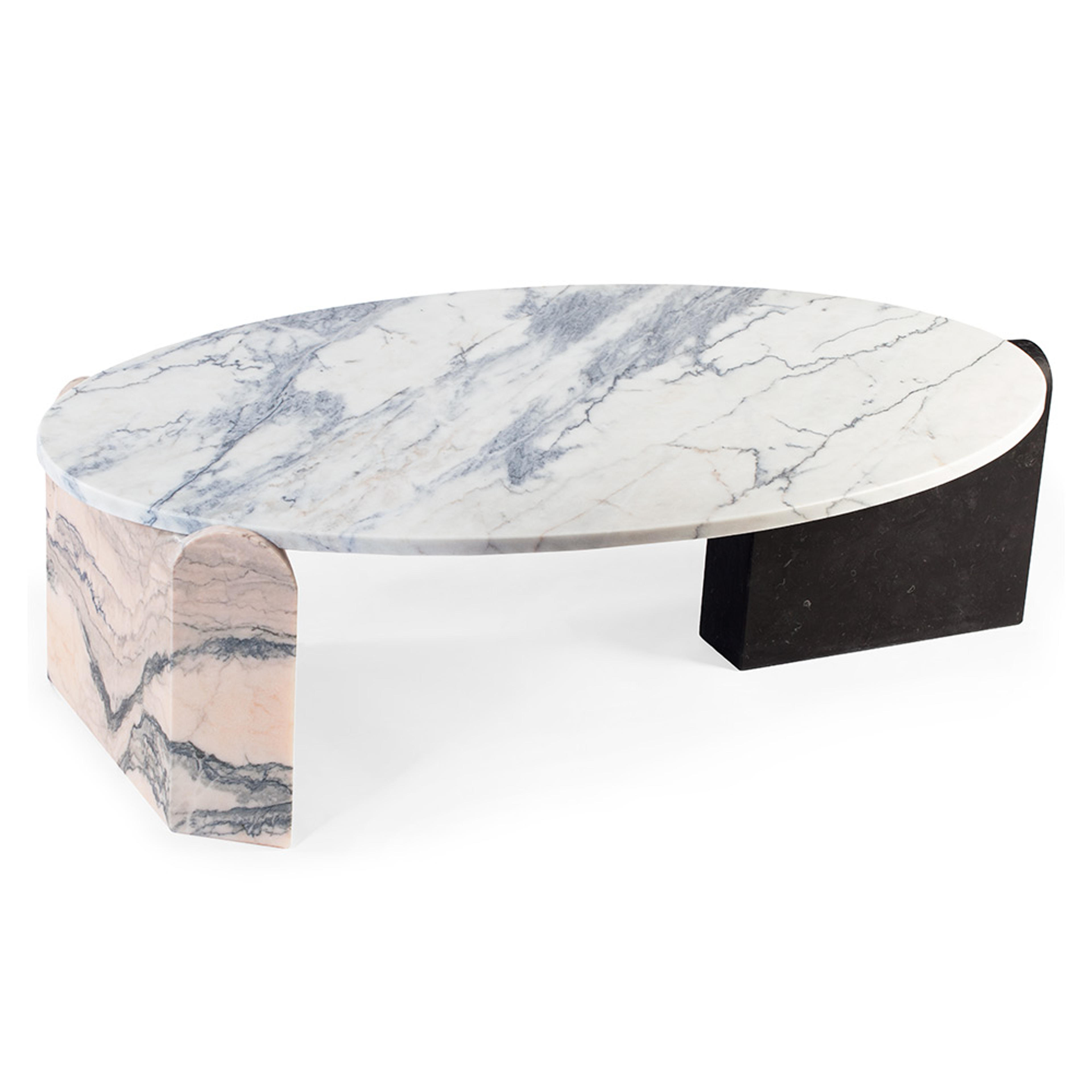 Jean Marble Oval Coffee Table