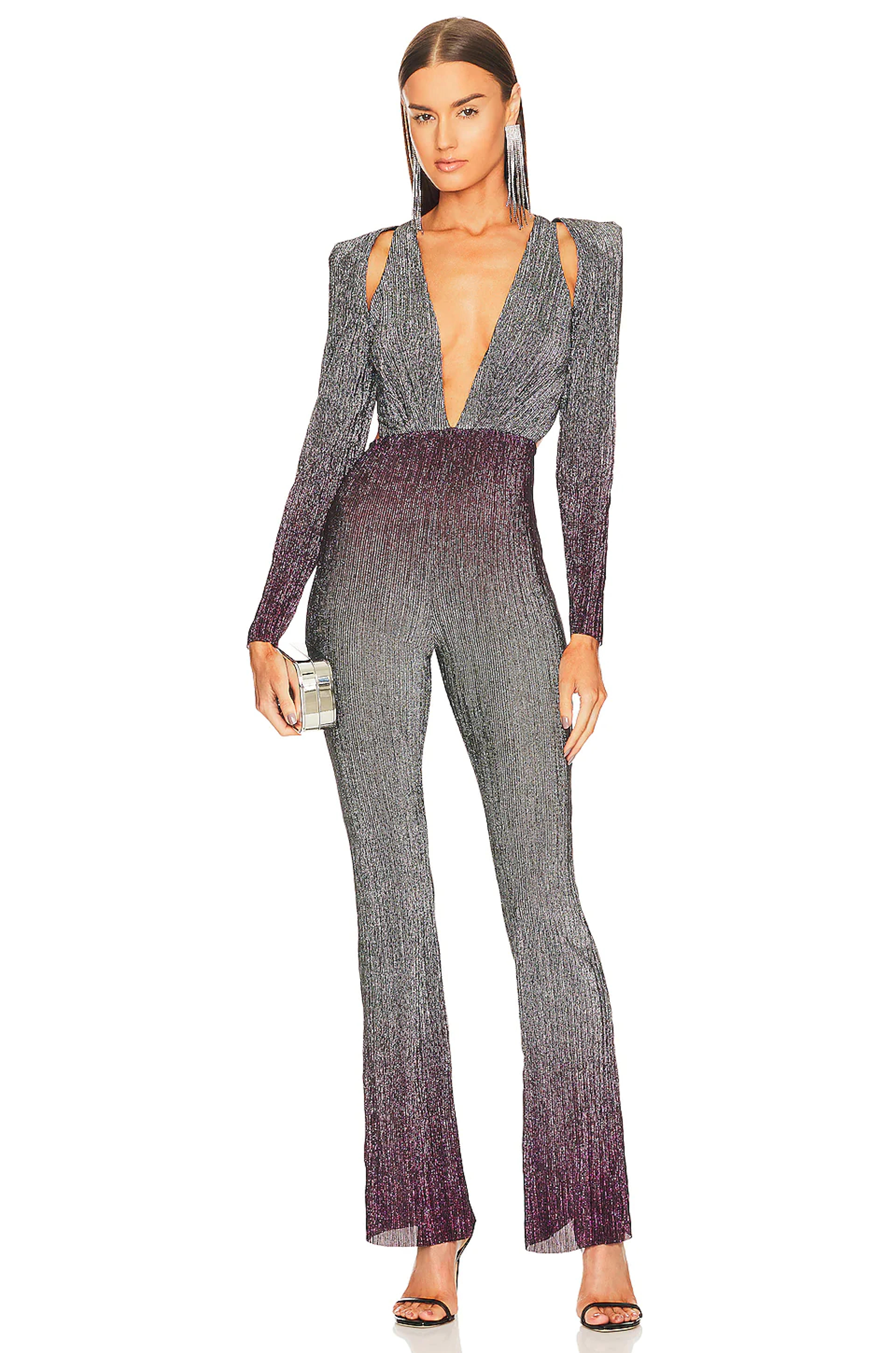 Michael Costello x REVOLVE Palmira Jumpsuit in Grey Mauve | REVOLVE