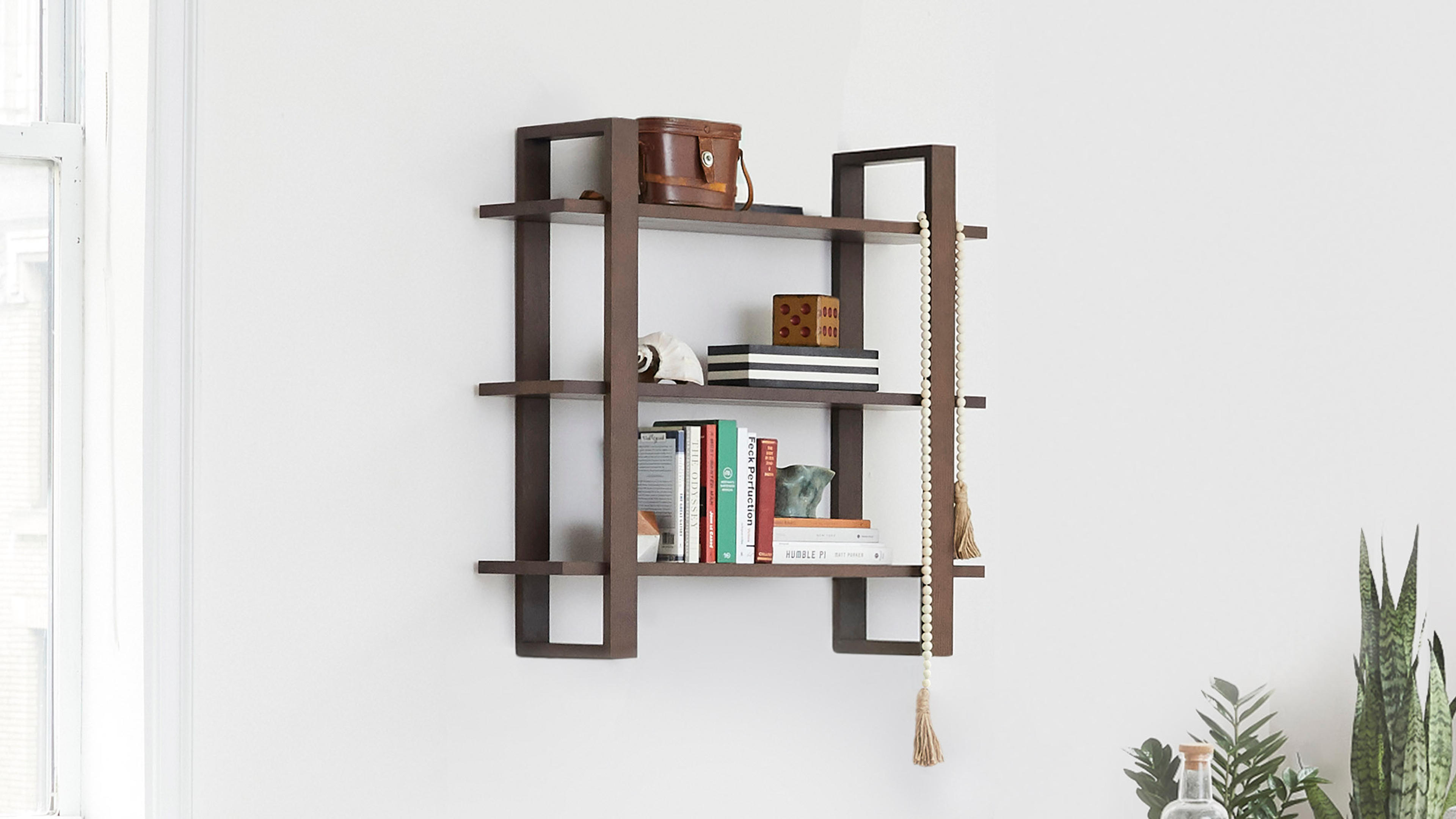 Index Walnut Wall Shelves | Burrow