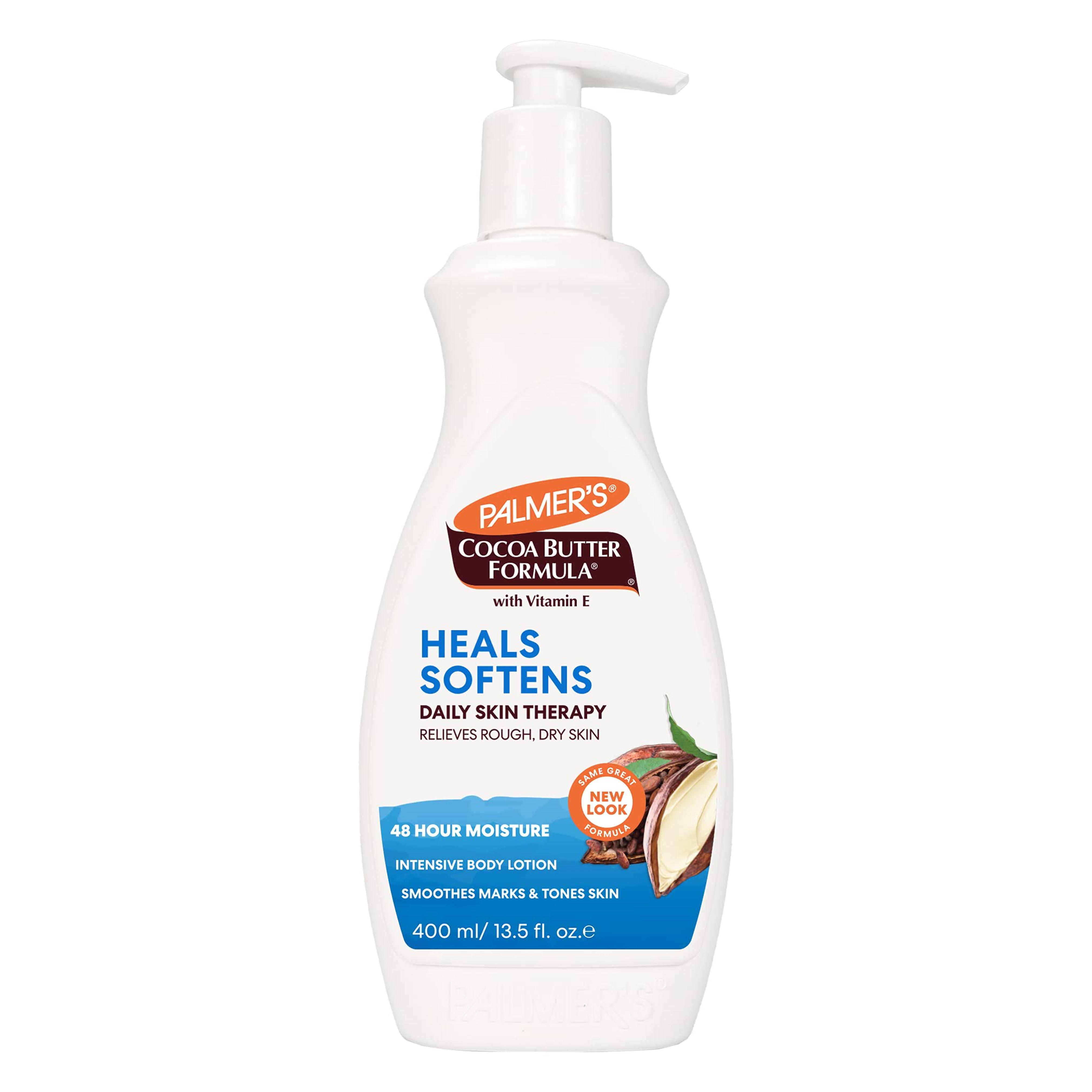 Amazon.com : Palmer's Cocoa Butter Formula Daily Skin Therapy Cocoa Butter Body Lotion for Dry Skin, Hand & Body Moisturizer, Pump Bottle, 13.5 Oz (Pack of 1) : Body Butters : Beauty & Personal Care