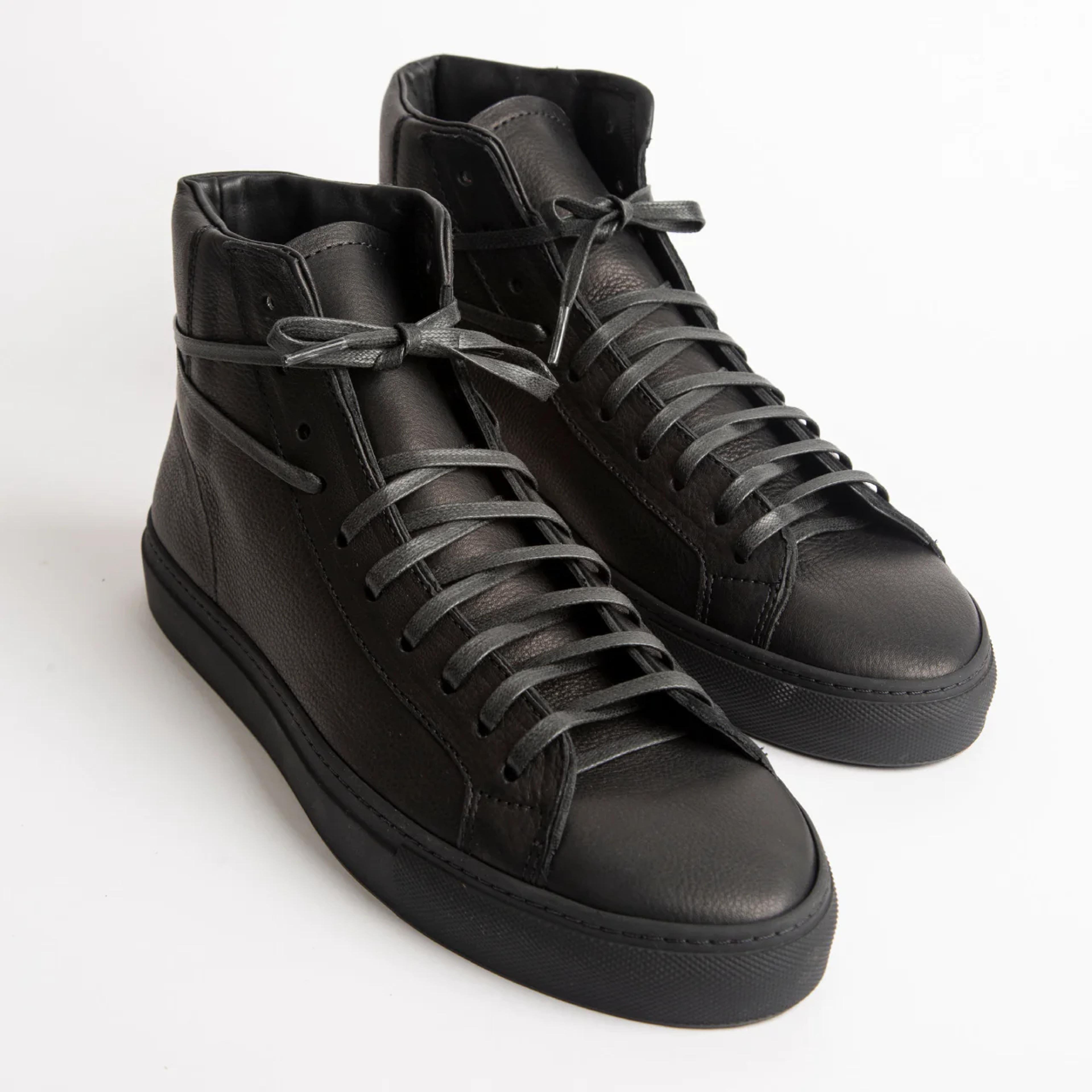 Pre-order Men's James Court Sneaker | Hi | All Black – Opie Way