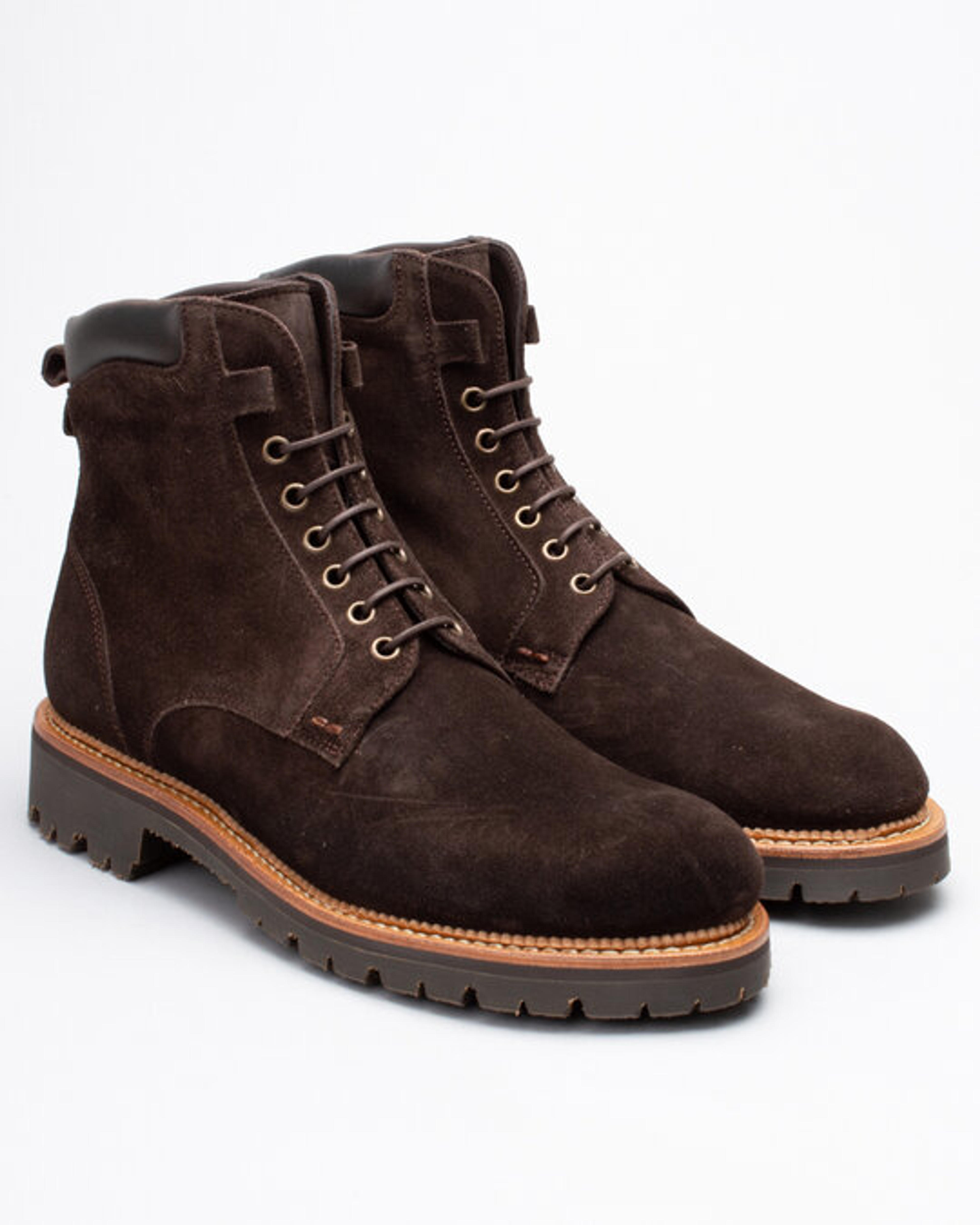 Fiddler Yard Boot-Dark Brown Suede skor – Skor online - Lester Skor Online