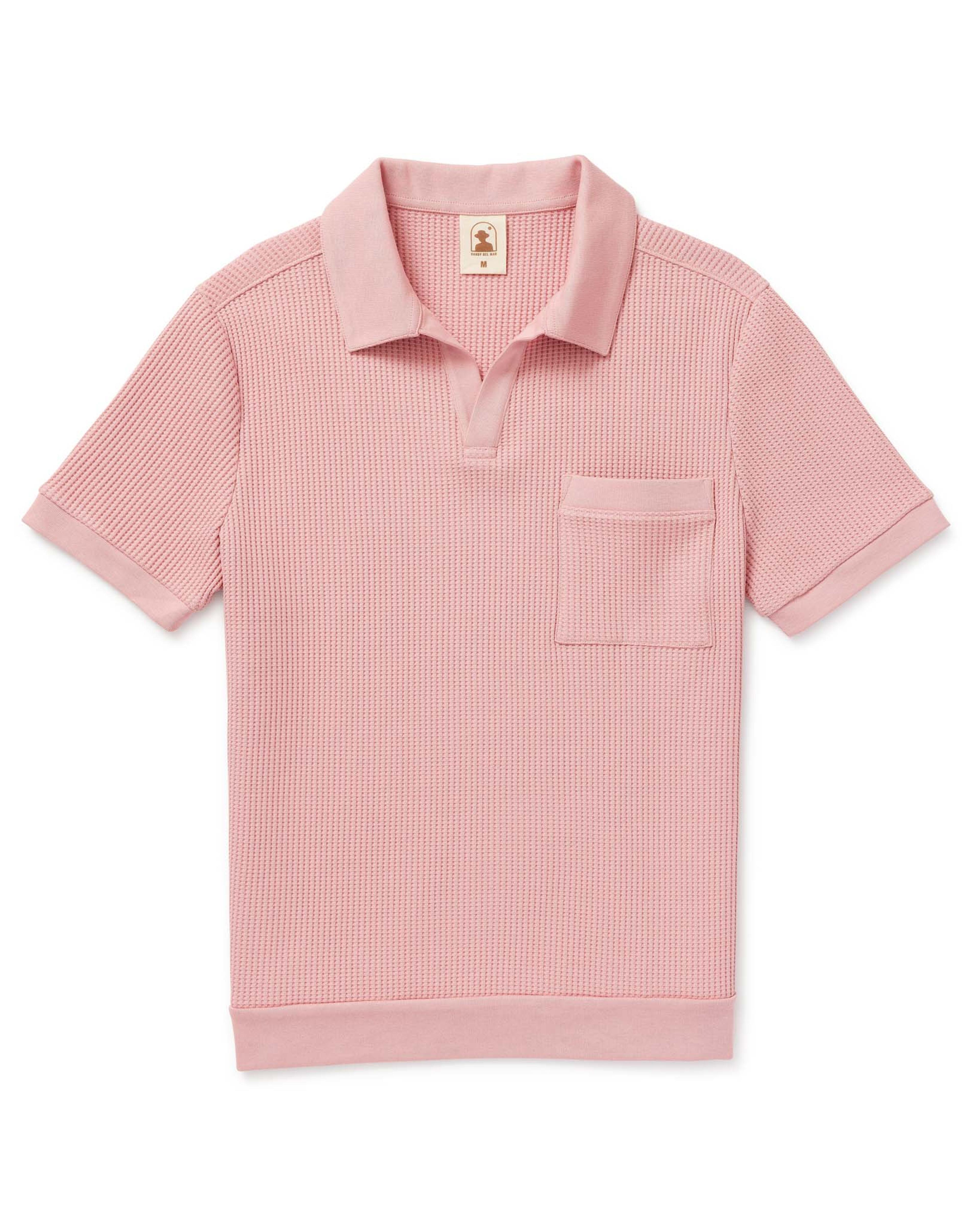 The Cannes Waffle Knit Shirt - Spanish Rose – Dandy Del Mar