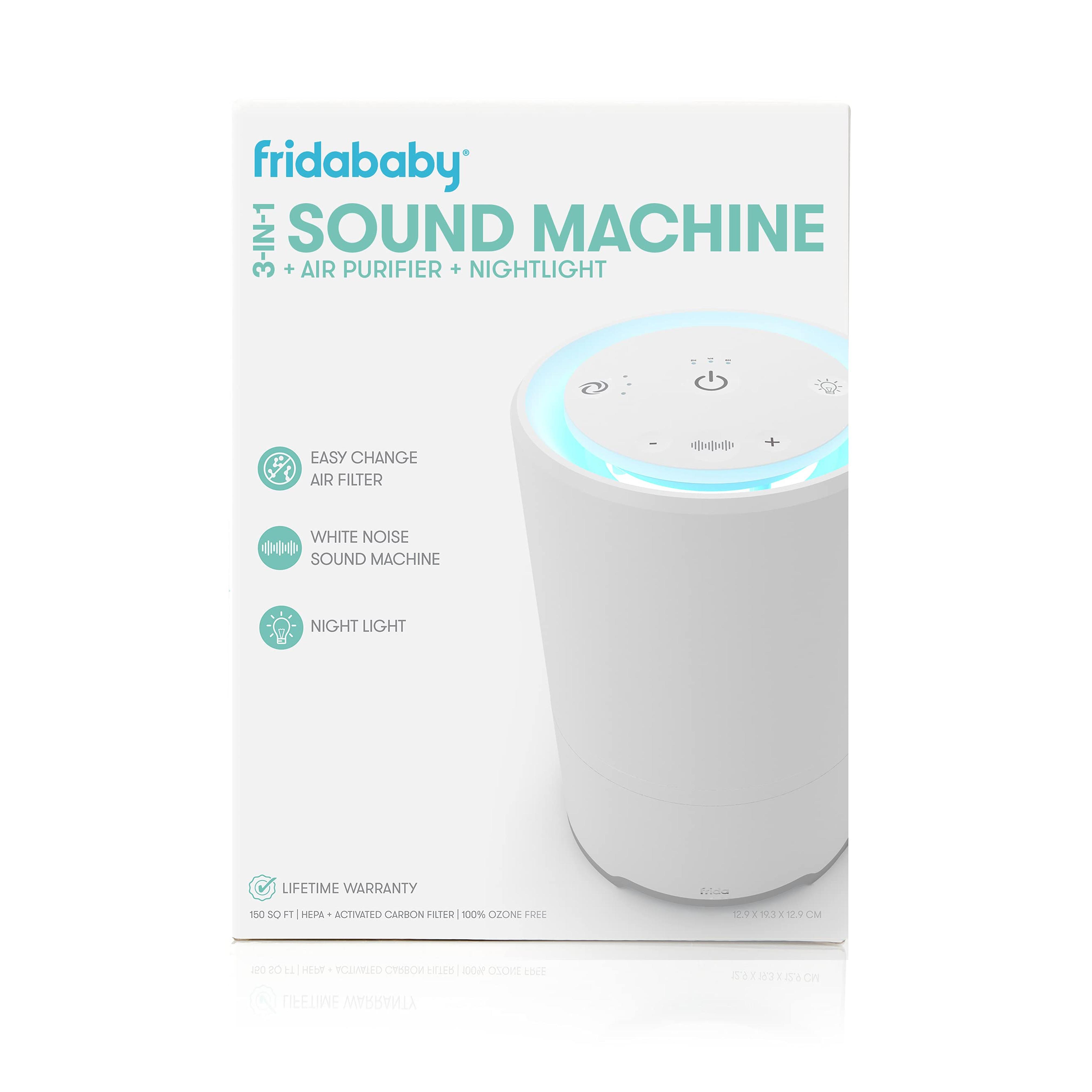 Amazon.com: Fridababy 3-in-1 Sound Machine, Air Purifier + Nightlight with 3 Fan Speeds and Easy-Change Filter : Home & Kitchen