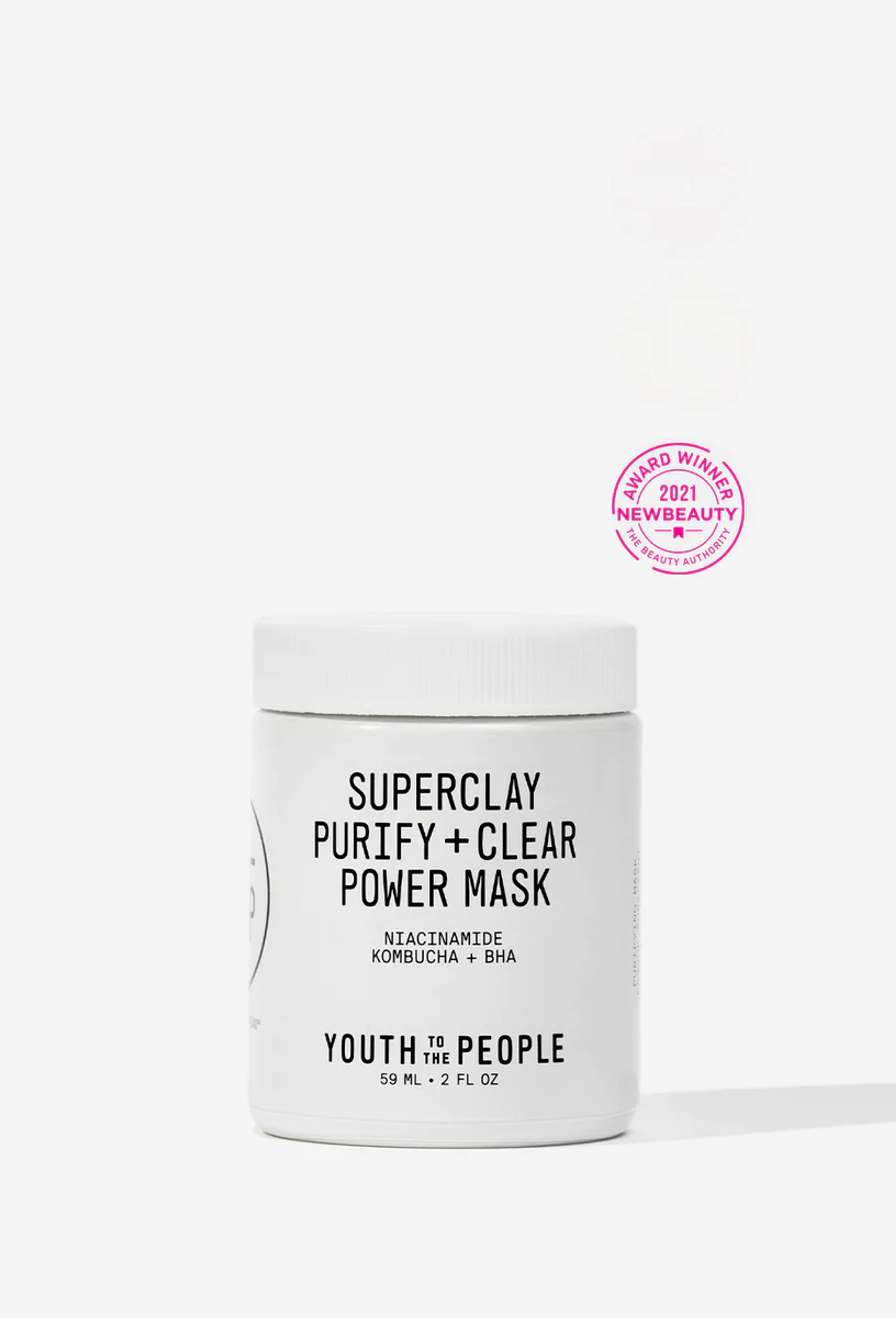 Superclay Purify + Clear Power Mask – Youth To The People